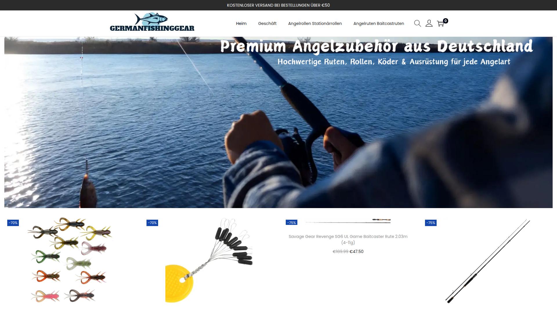 Screenshot germanfishinggear.com