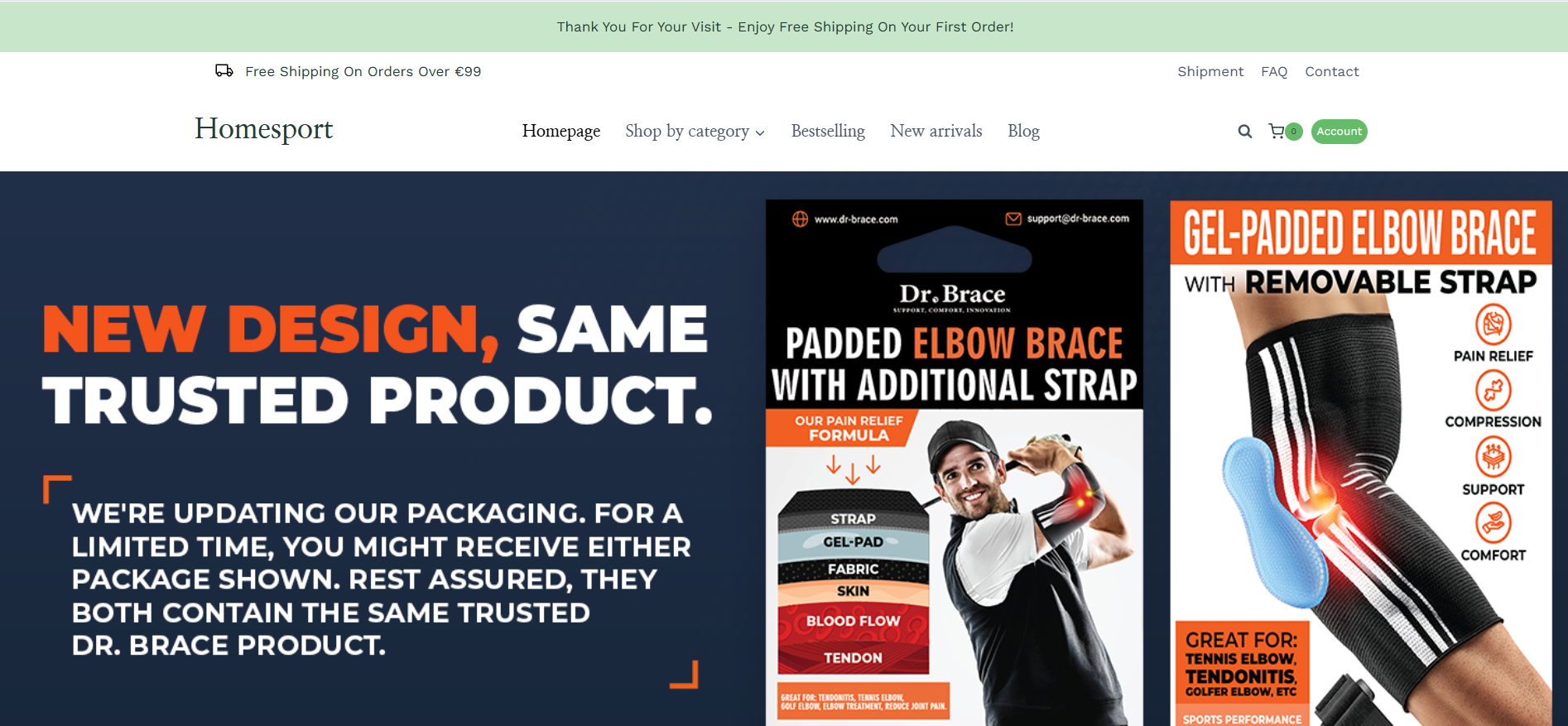 Screenshot homersport.de
