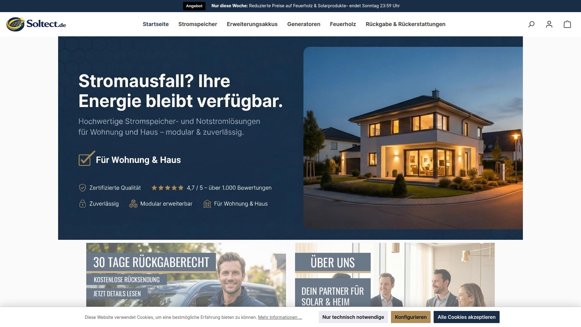Screenshot soltect.de