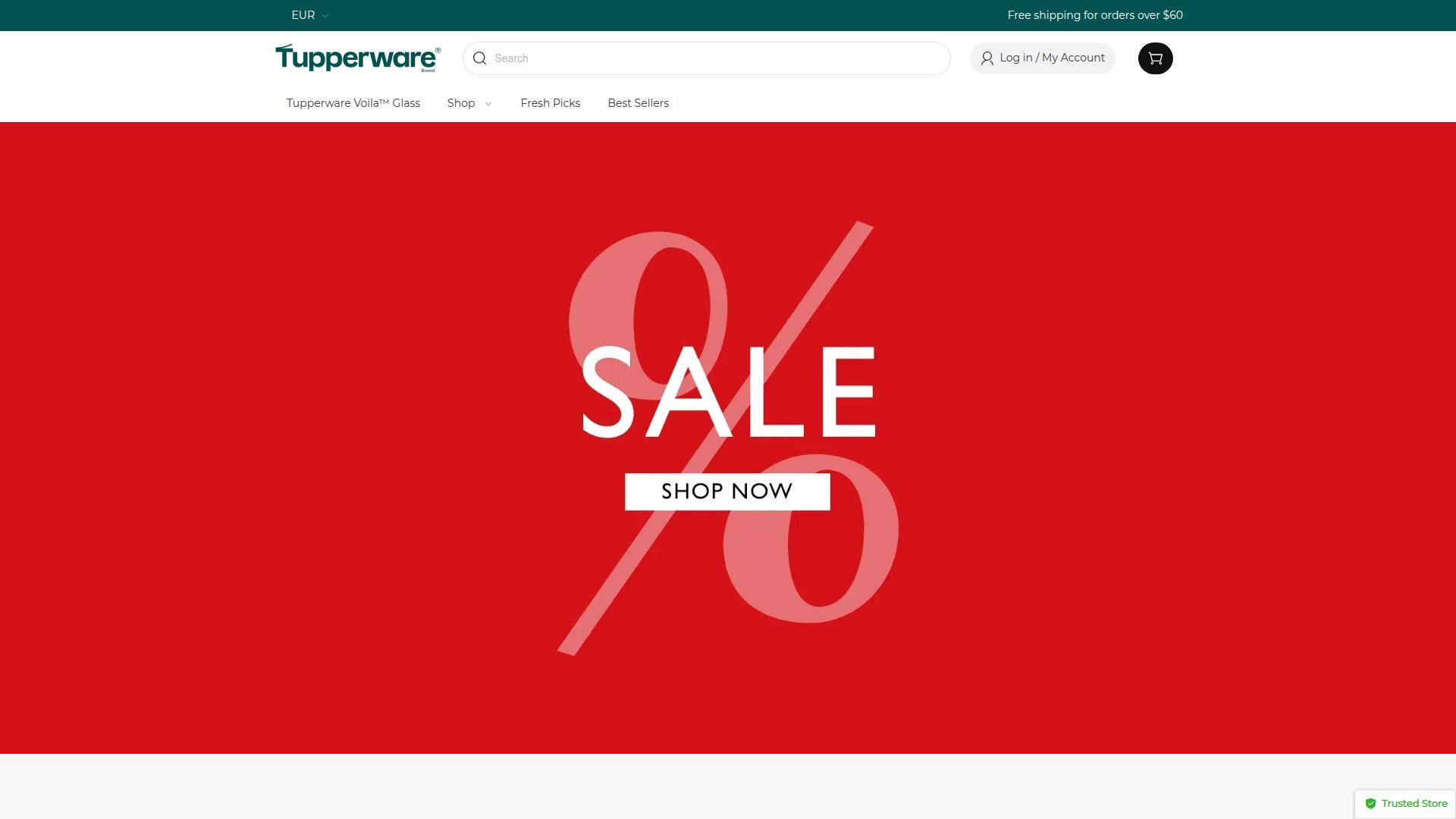 Screenshot tupperwareeu.shop