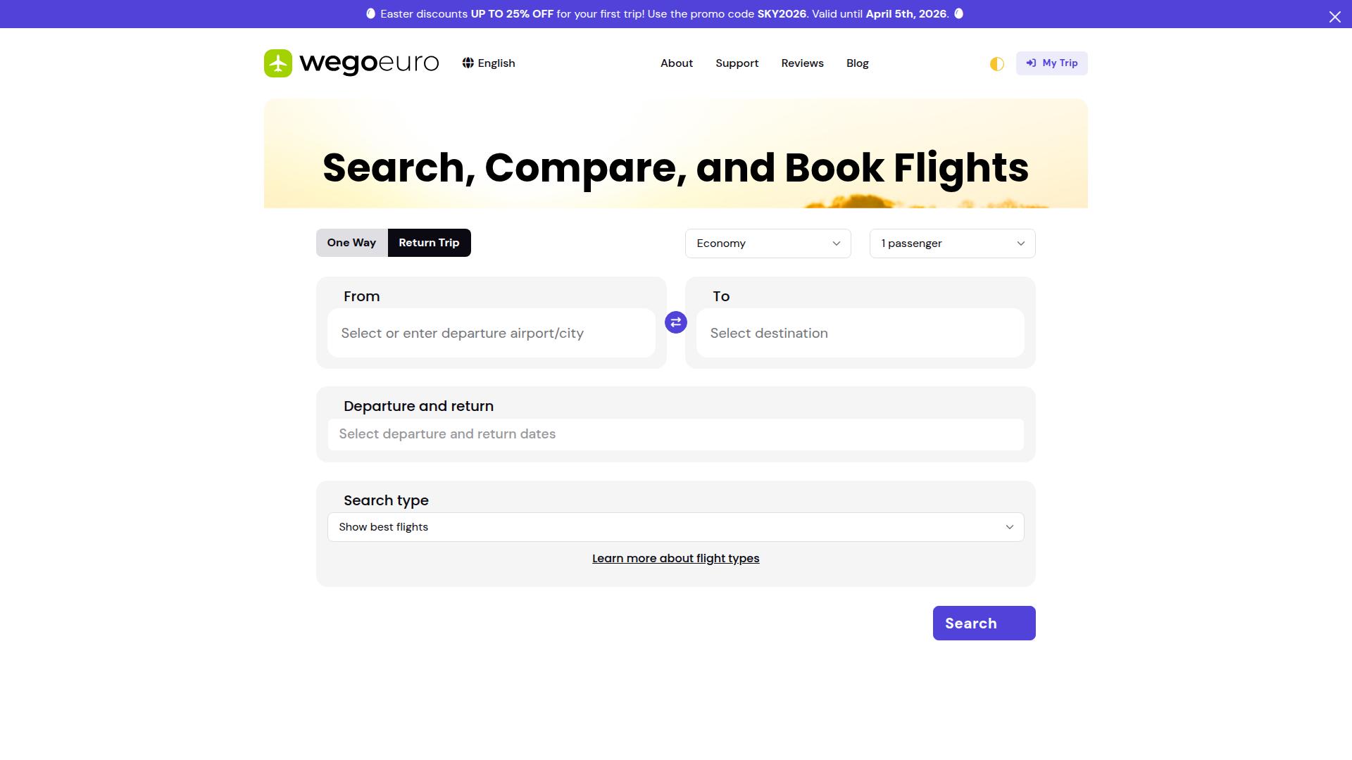 Screenshot wegoeuro.com