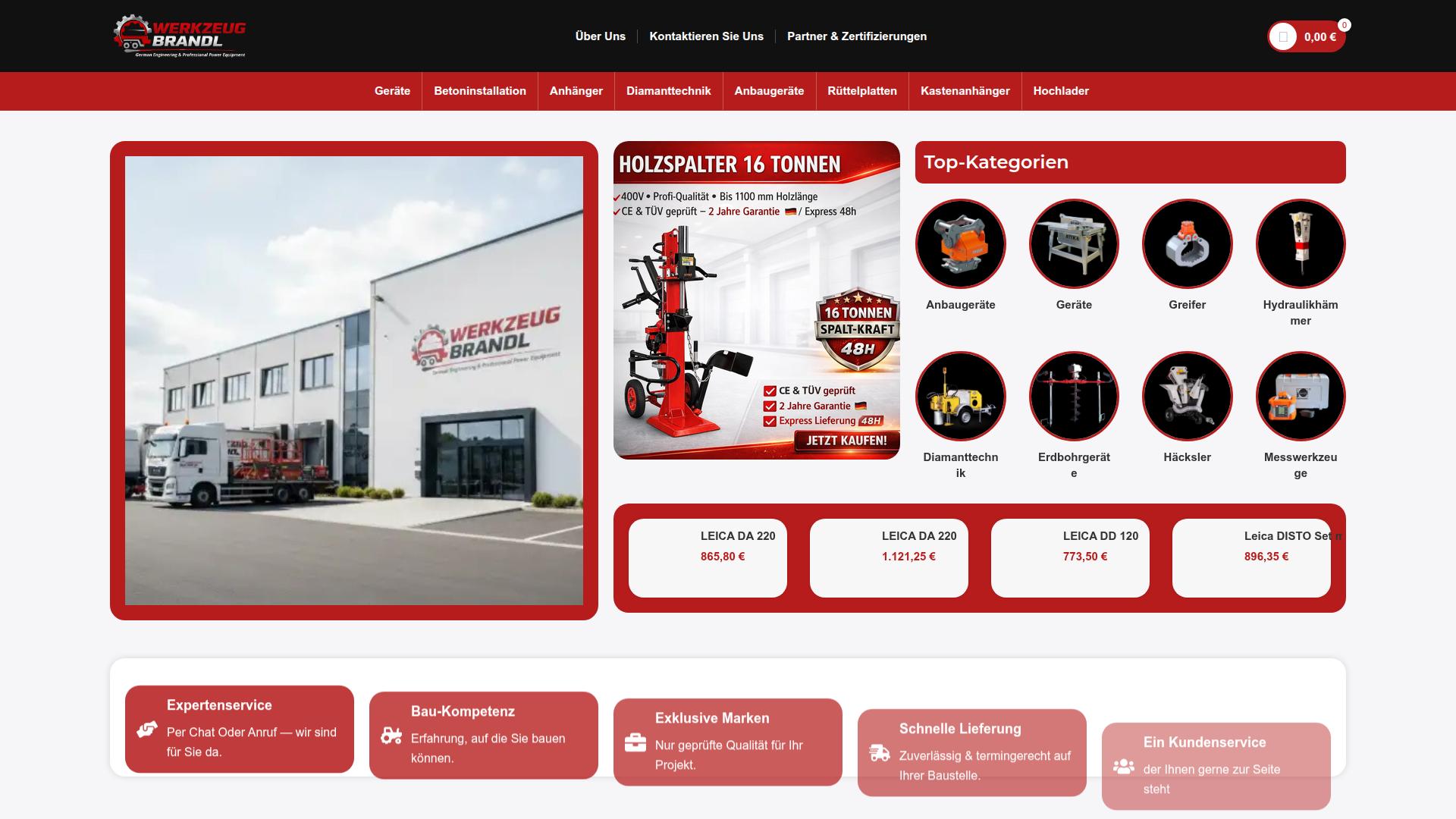 Screenshot werkzeug-brandl.com