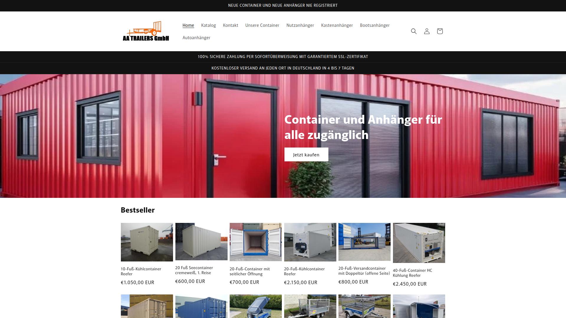 Screenshot aatrailers.de