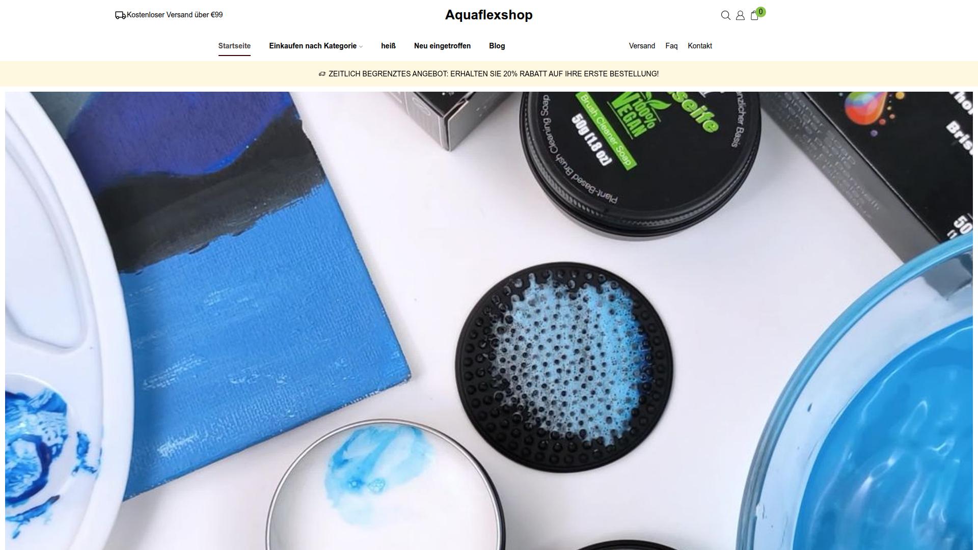 Screenshot aquaflexshop.de