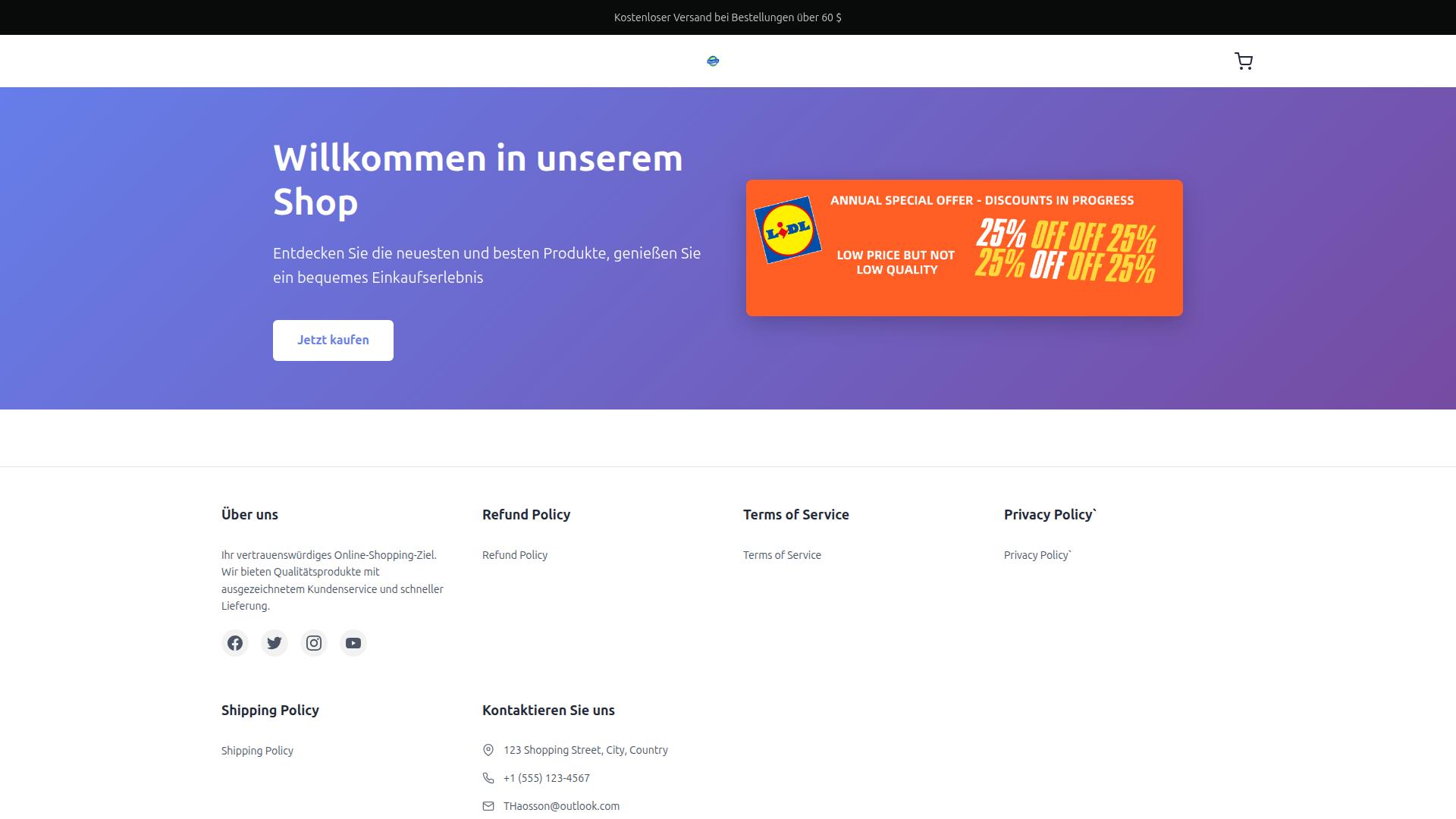 Screenshot at.qfmiceden.shop