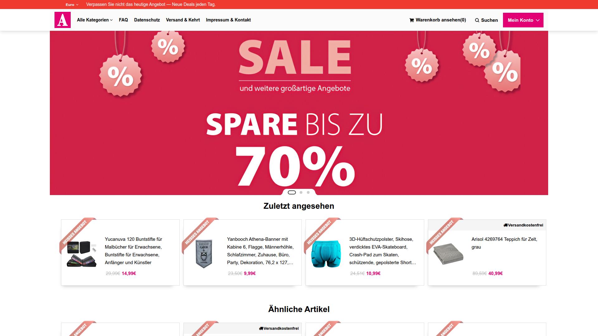 Screenshot auraterraplaza.com
