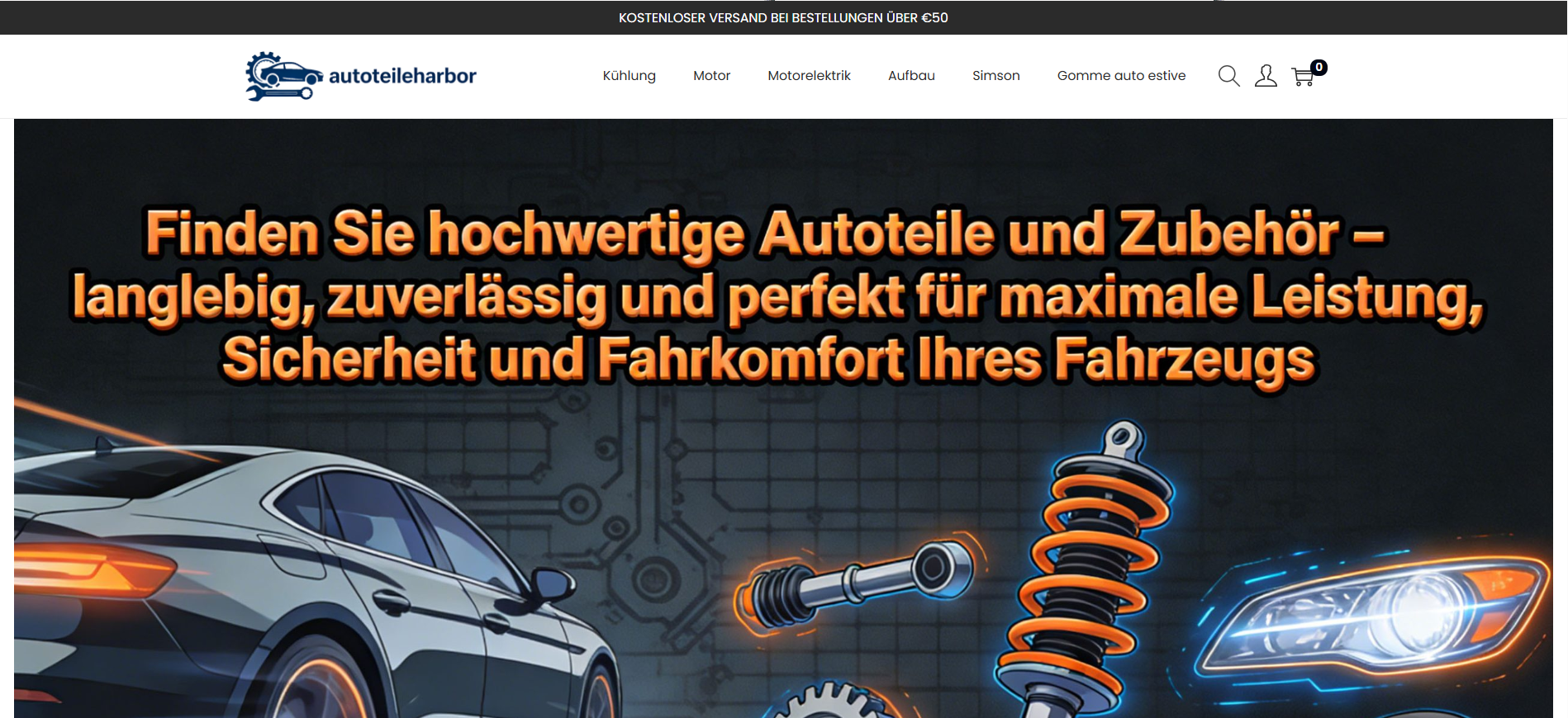Screenshot autoteileharbor.com