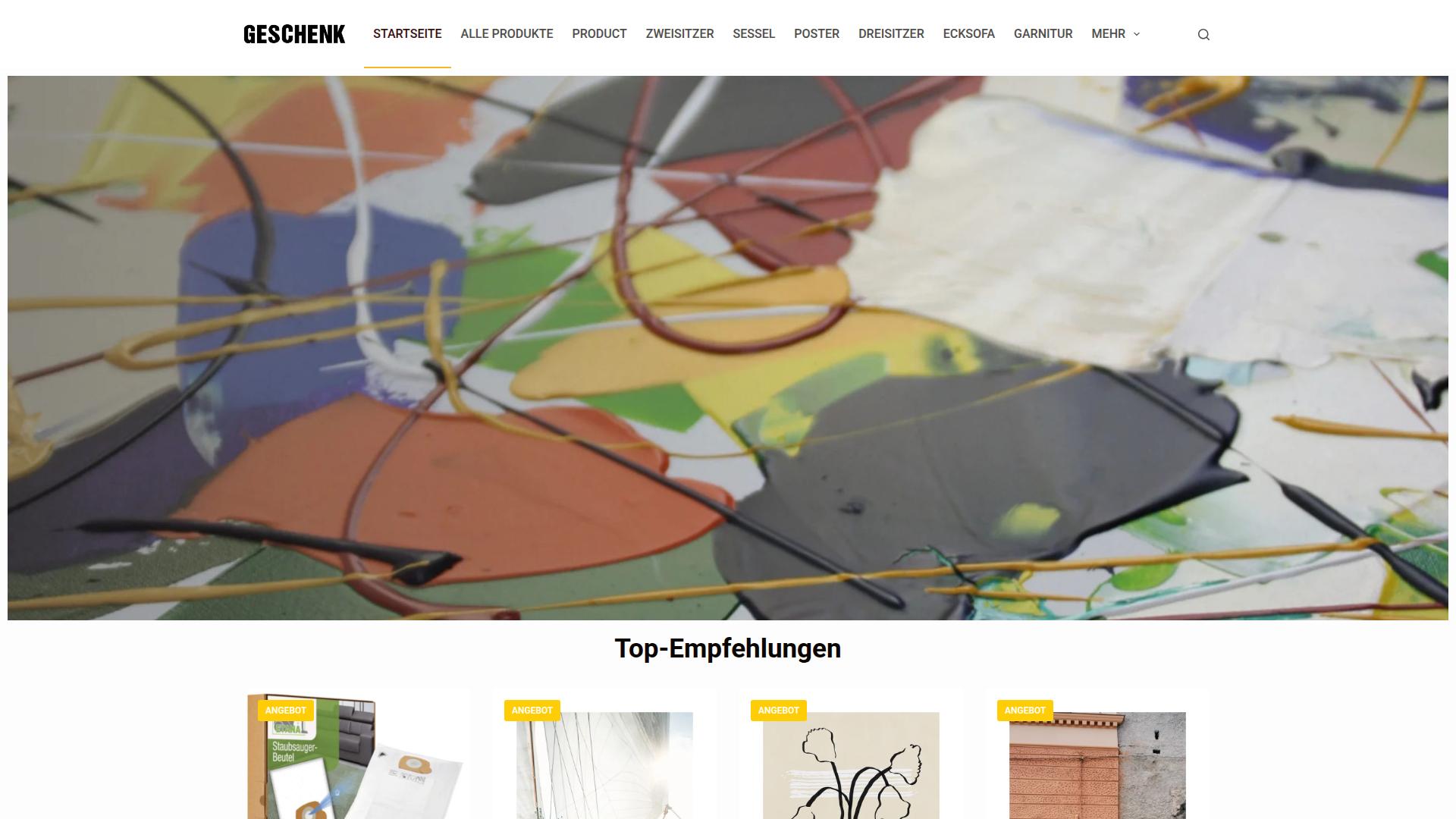 Screenshot bayerischegeschenke.com