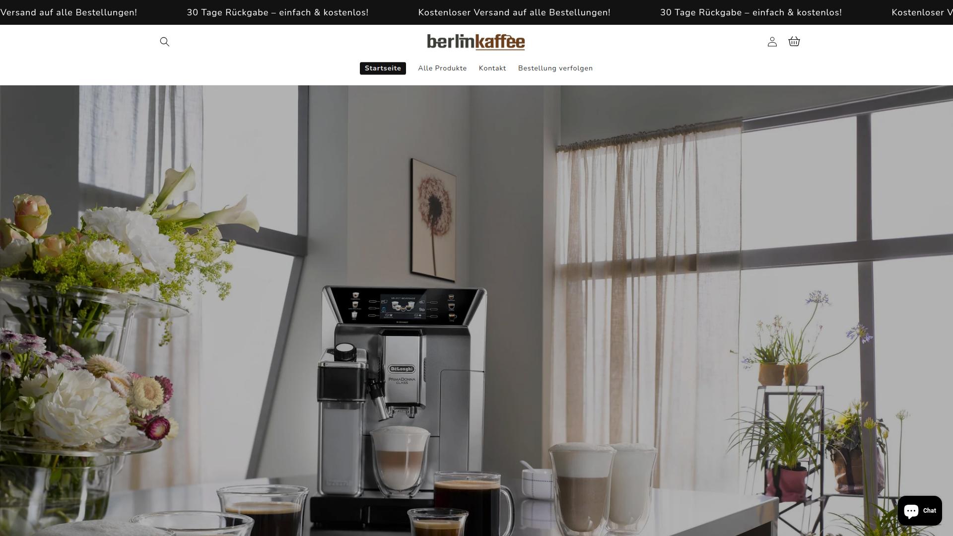 Screenshot berlinkaffee.myshopify.com
