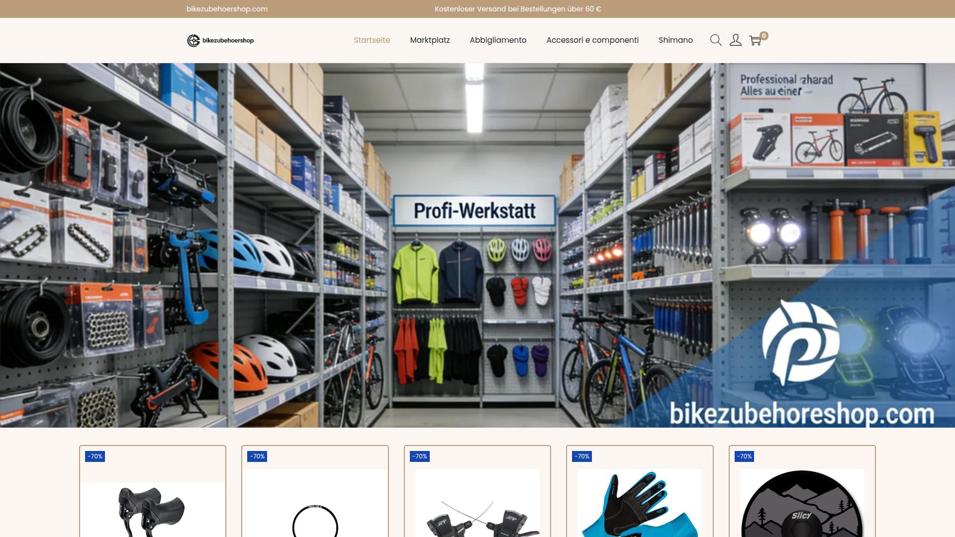 Screenshot bikezubehoershop.com