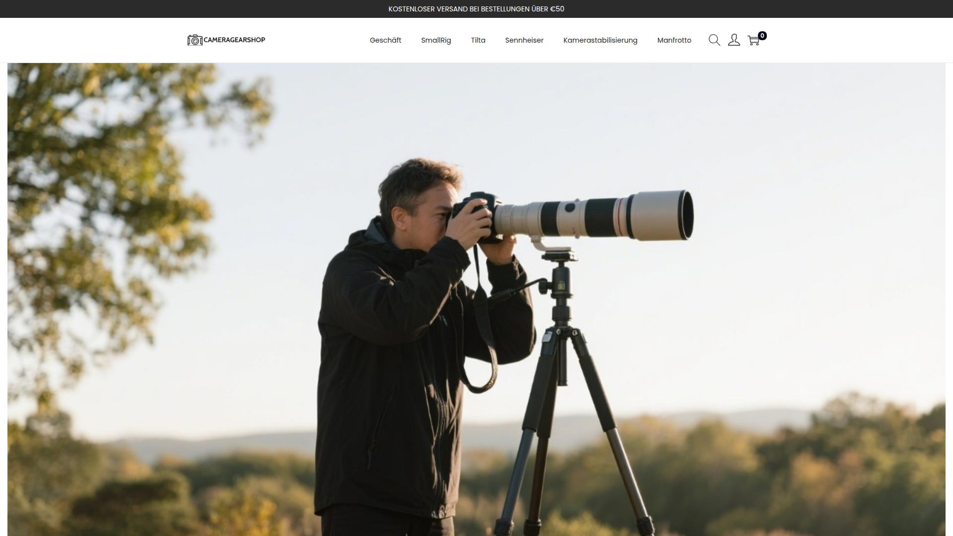 Screenshot cameragearshop.de