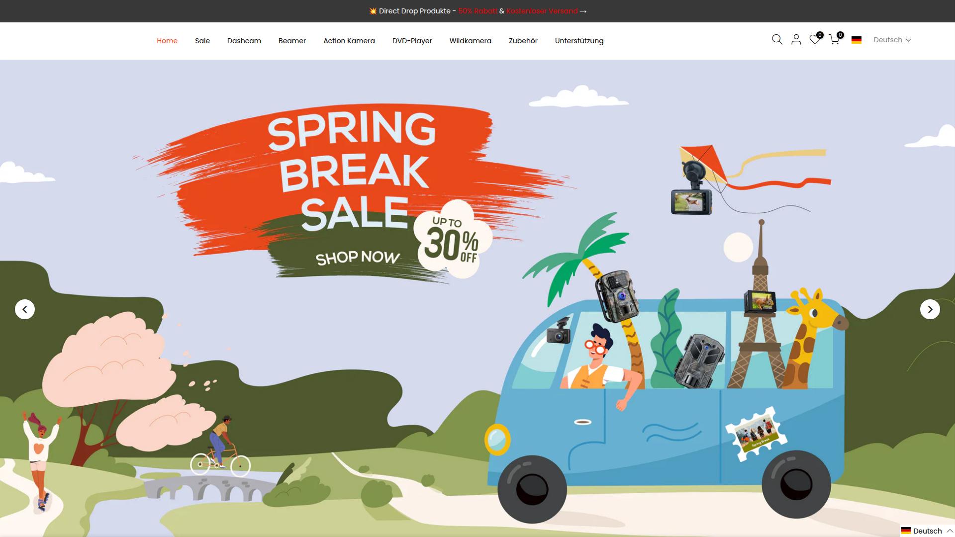 Screenshot de.apemans.com