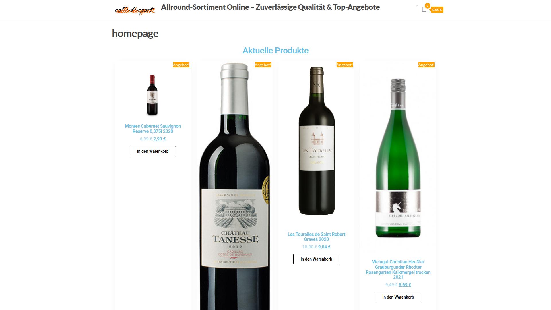 Screenshot deutschesgourmet.de