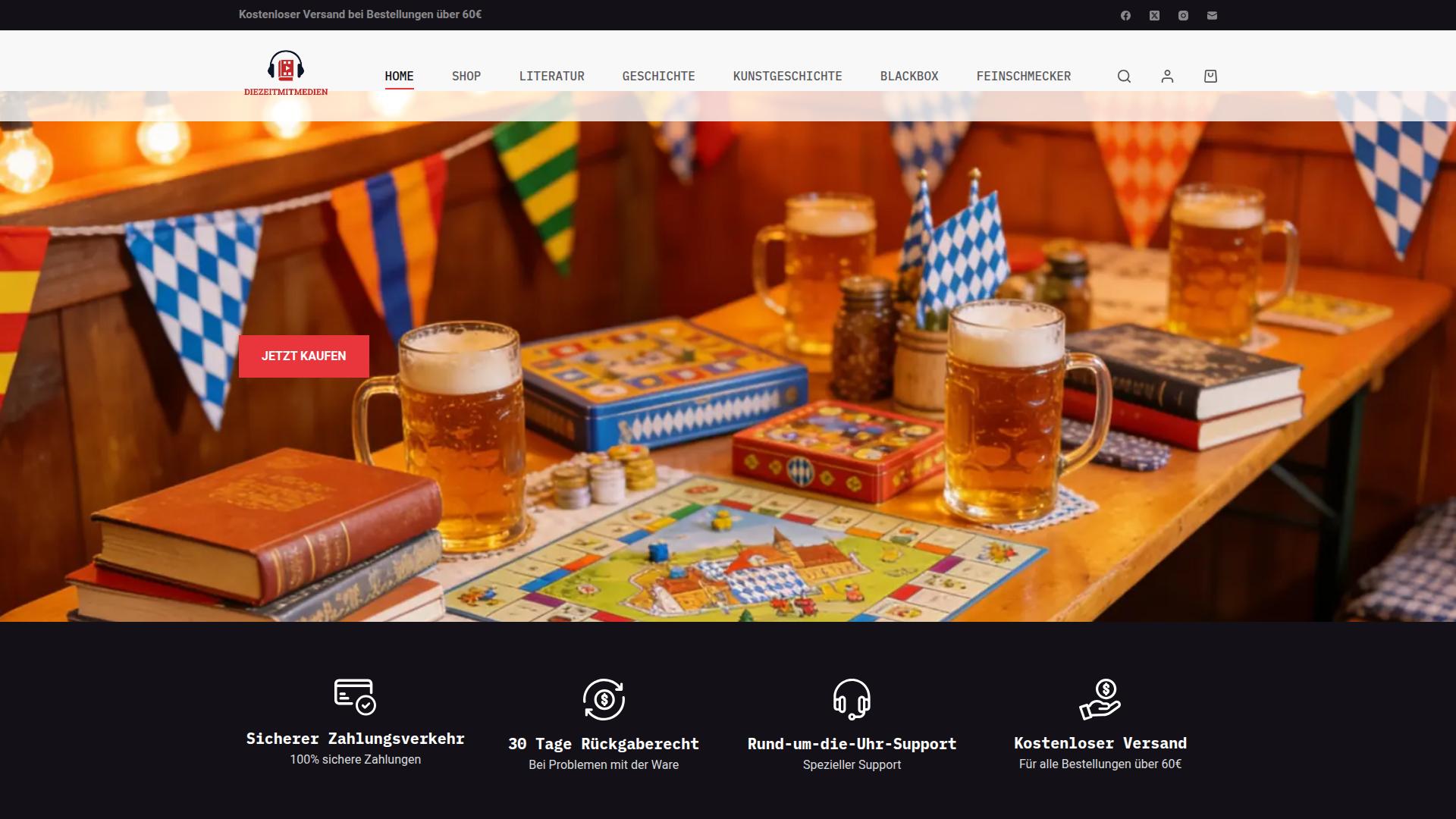 Screenshot diezeitmitmedien.com