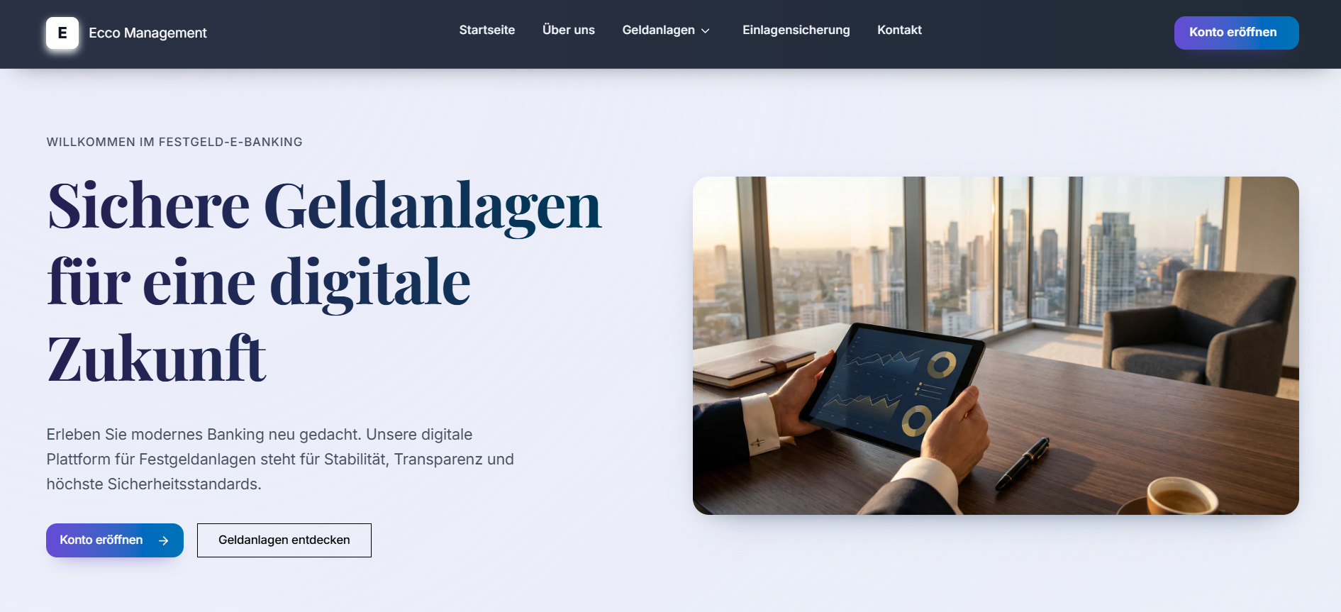 Screenshot ecco-management.com