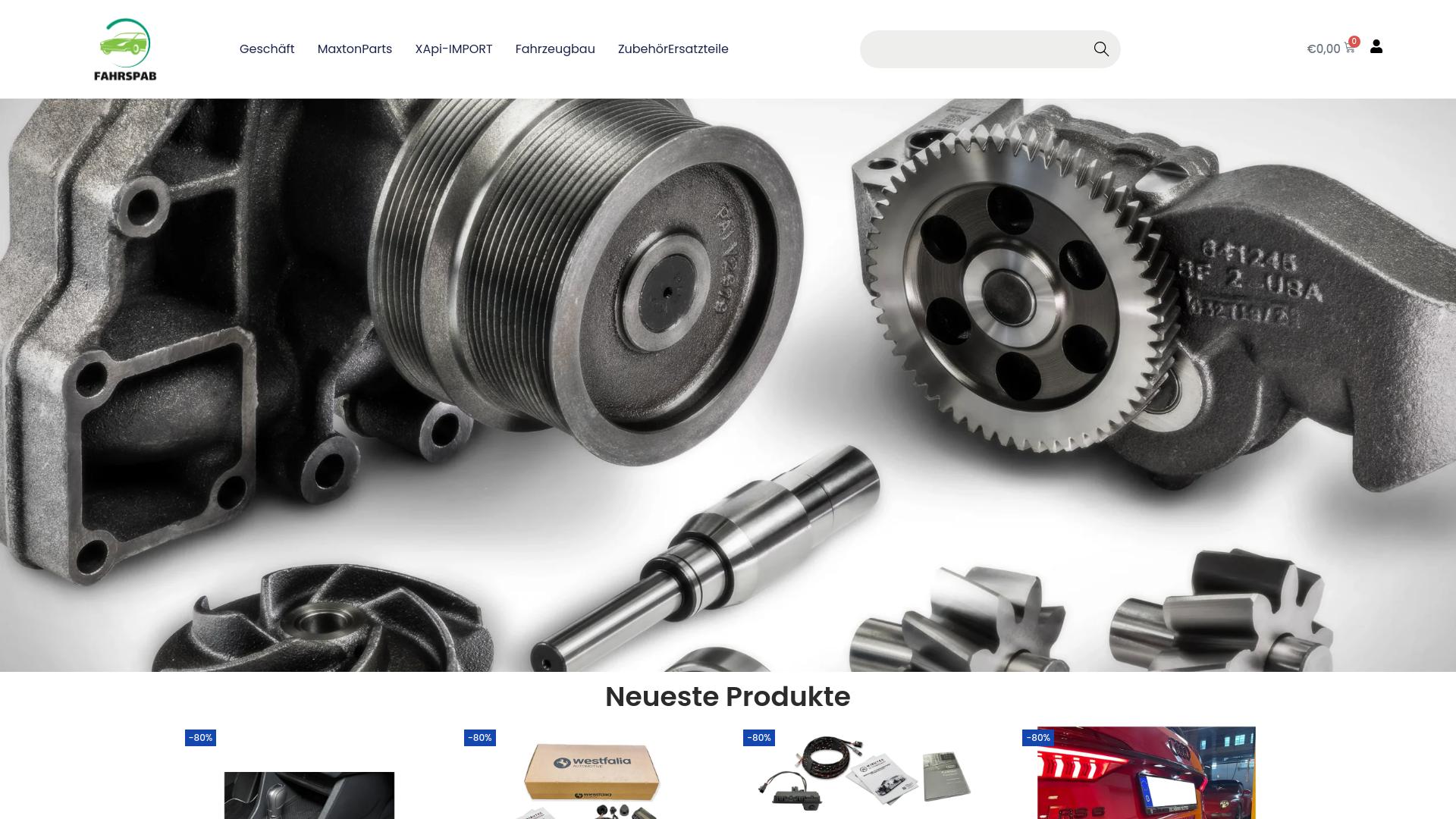 Screenshot fahrspab.com