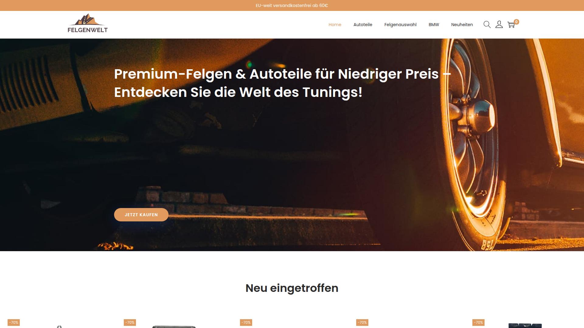 Screenshot felgenwelt.com
