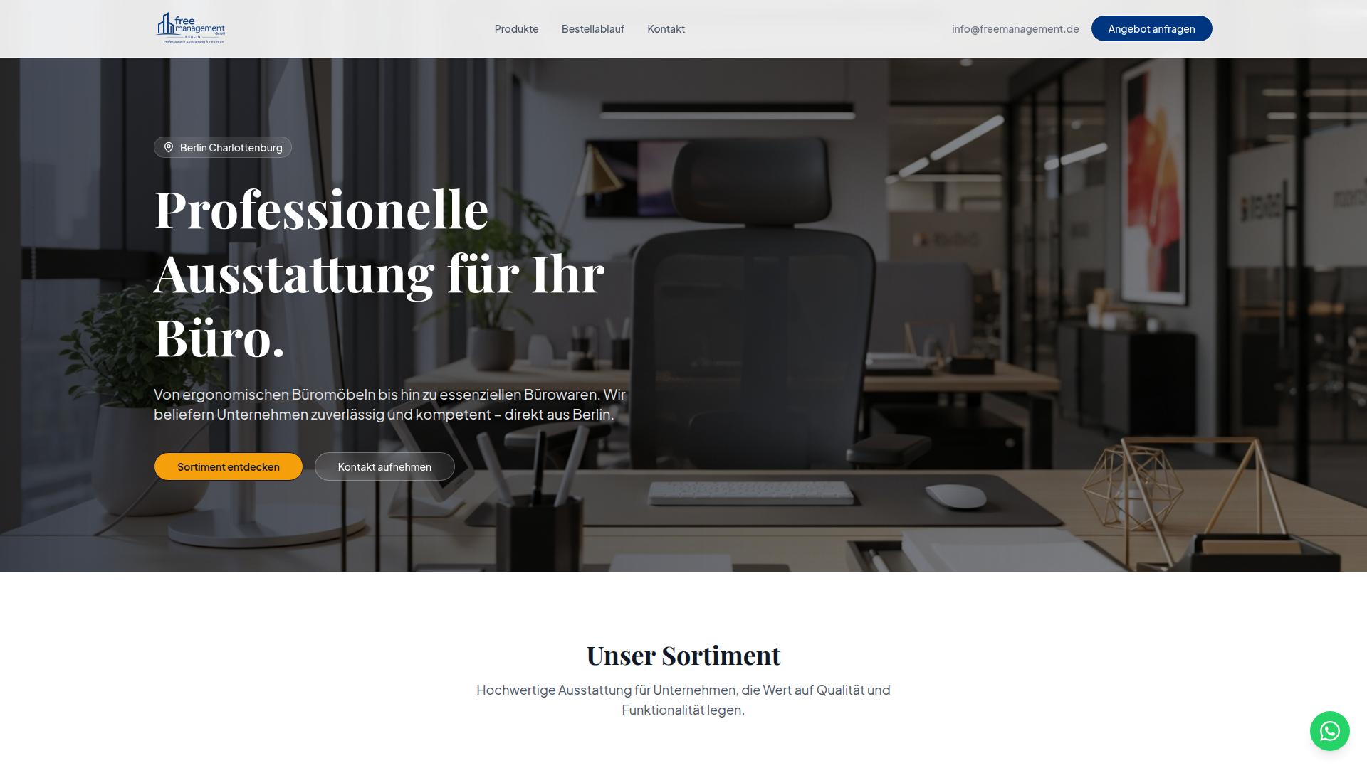 Screenshot freemanagement.de