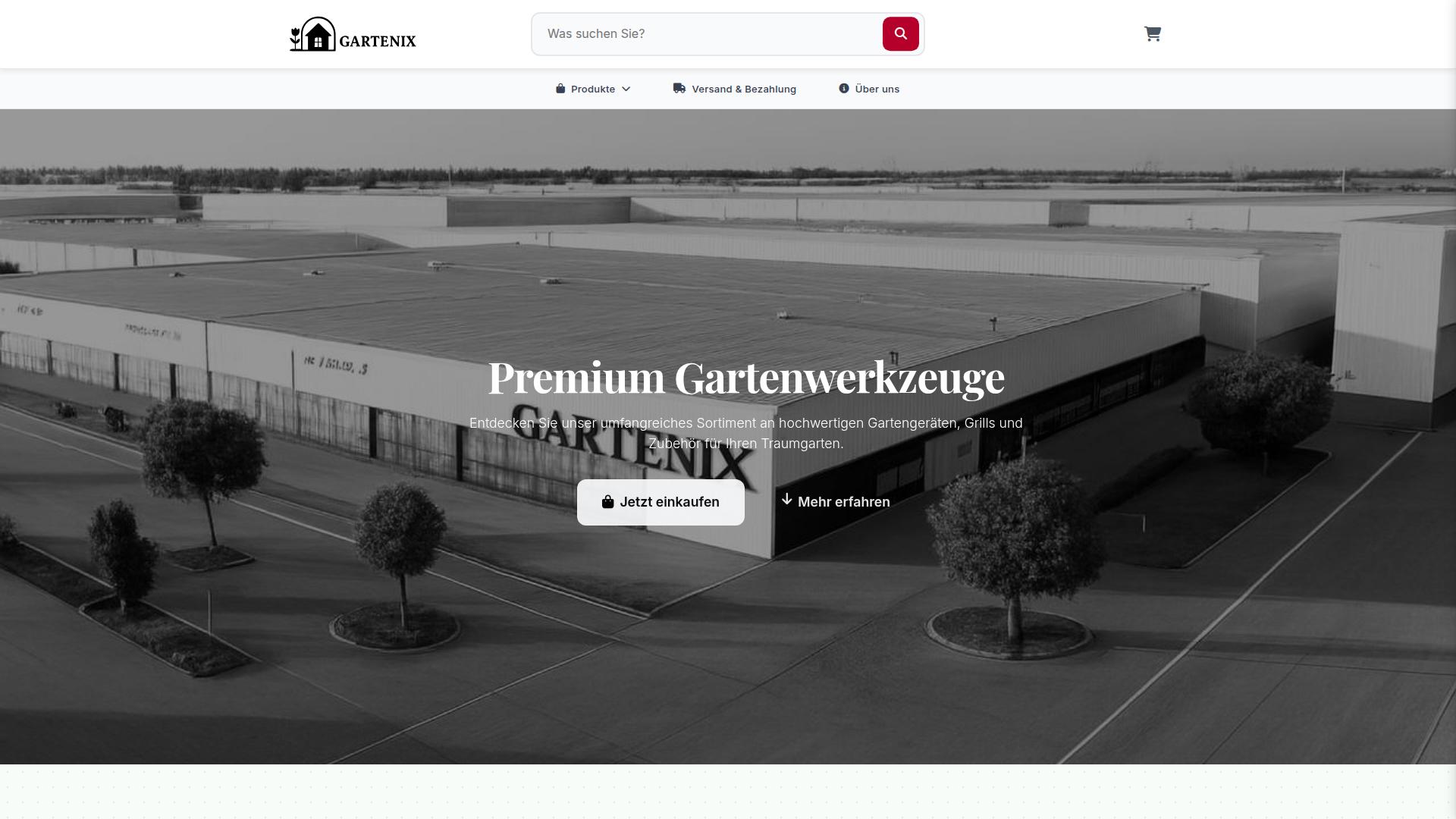 Screenshot gartenix.com