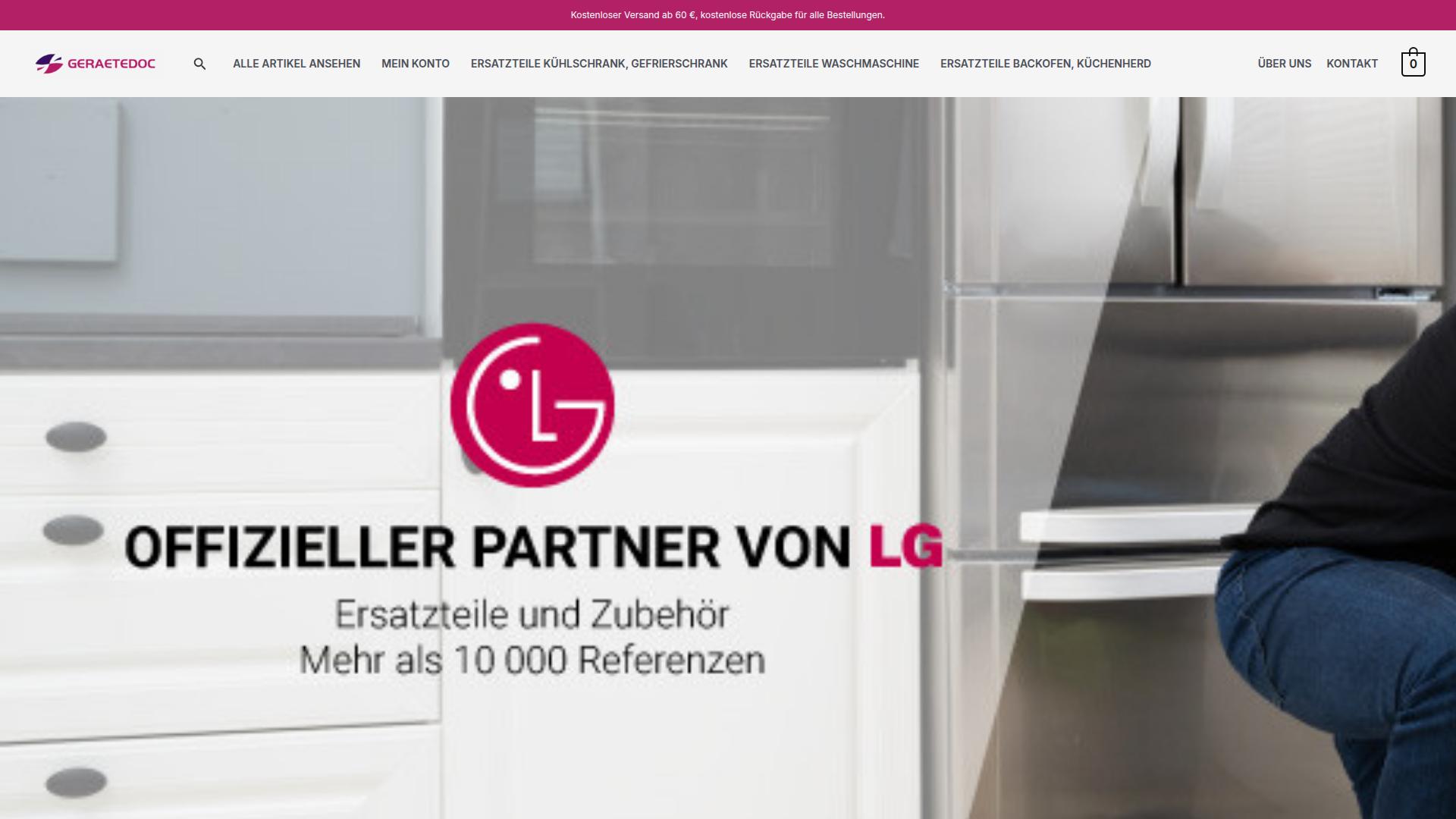 Screenshot geraetedoc.com