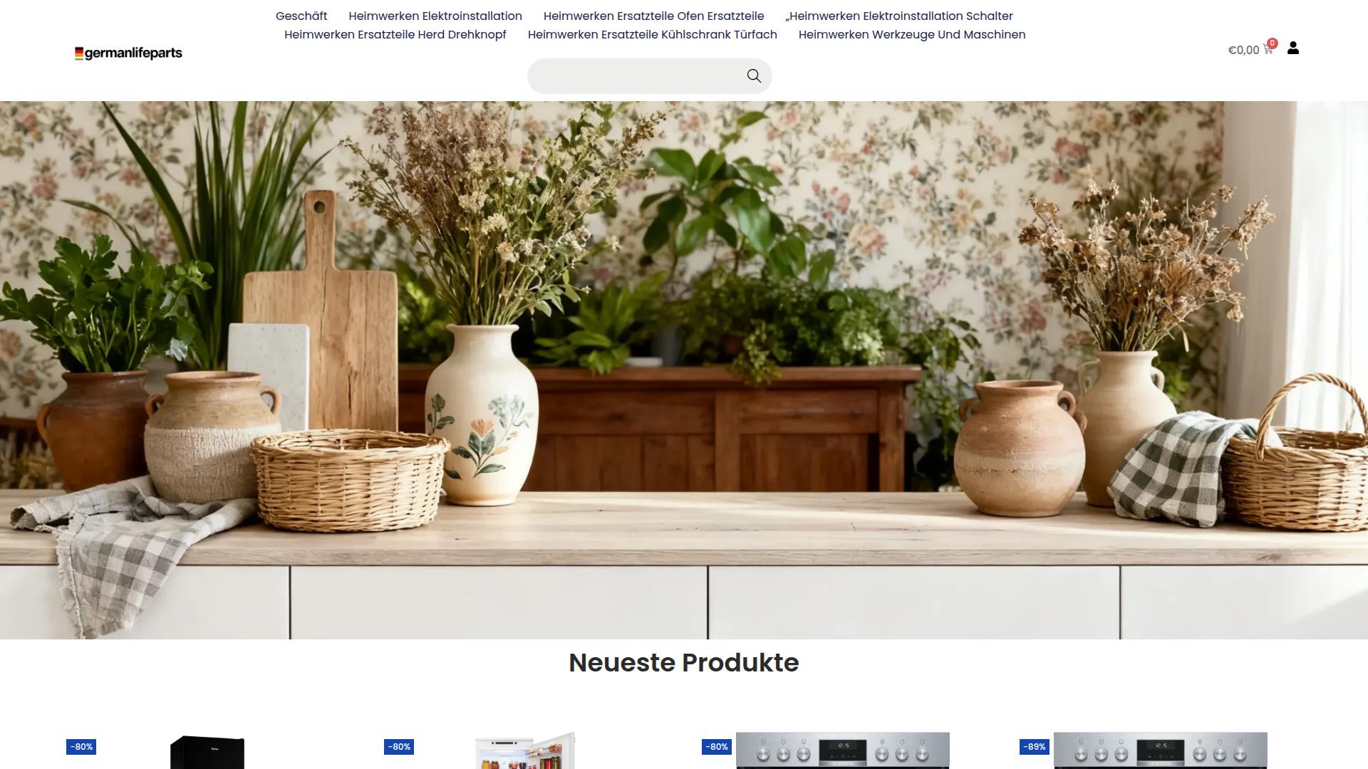 Screenshot germanlifeparts.com