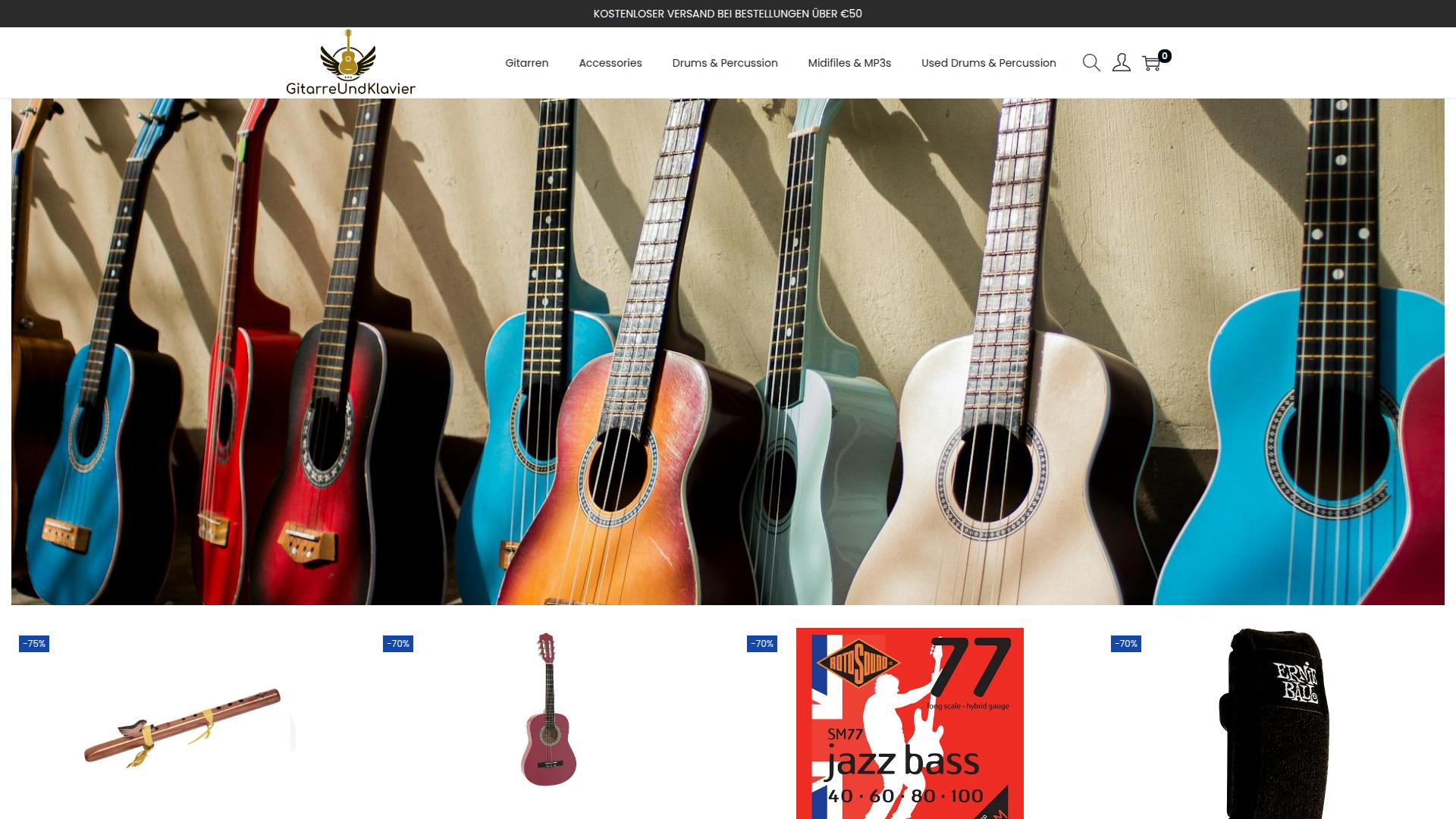Screenshot gitarreundklavier.com