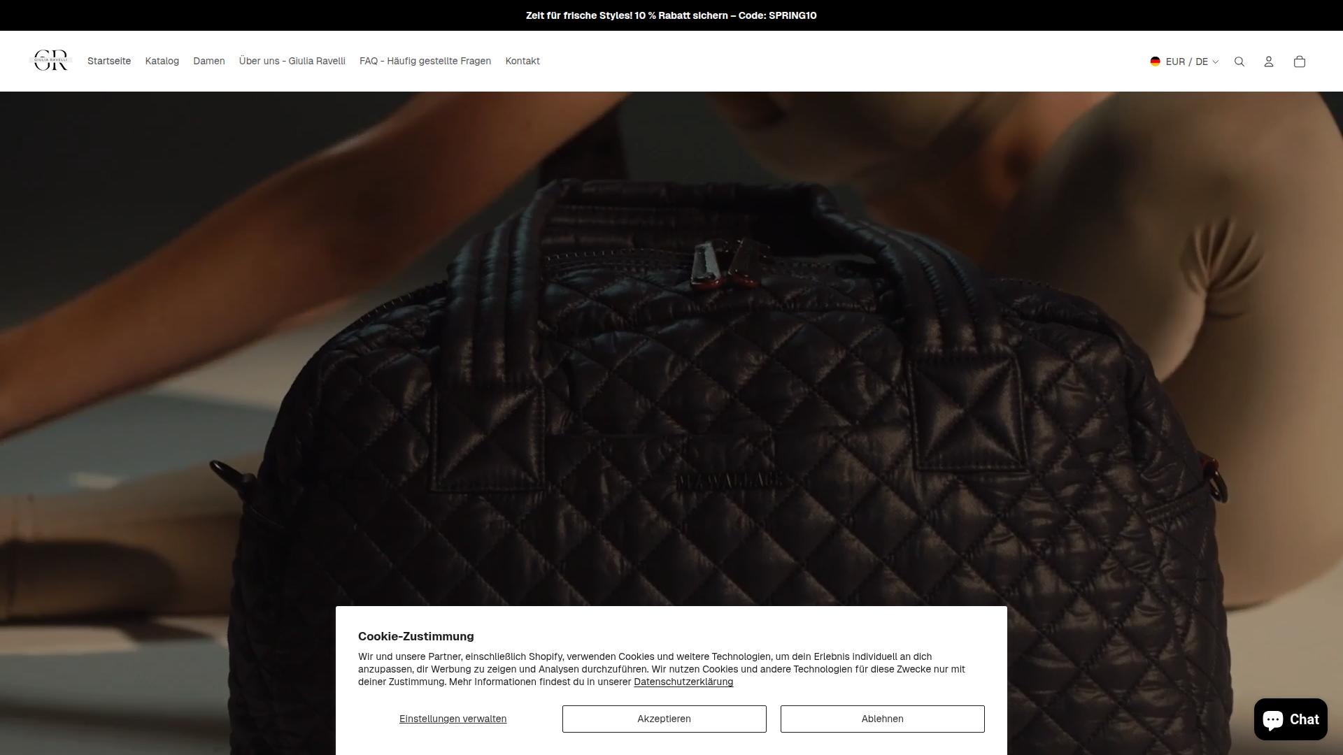 Screenshot giuliaravelli.com