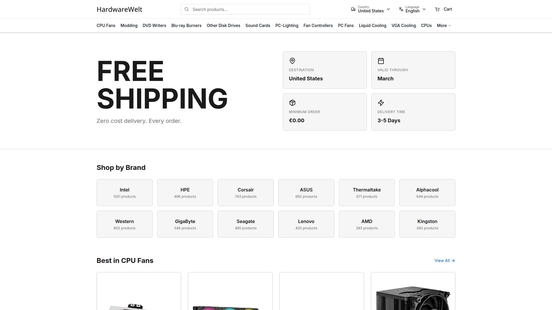 Screenshot hardwarewelt.com