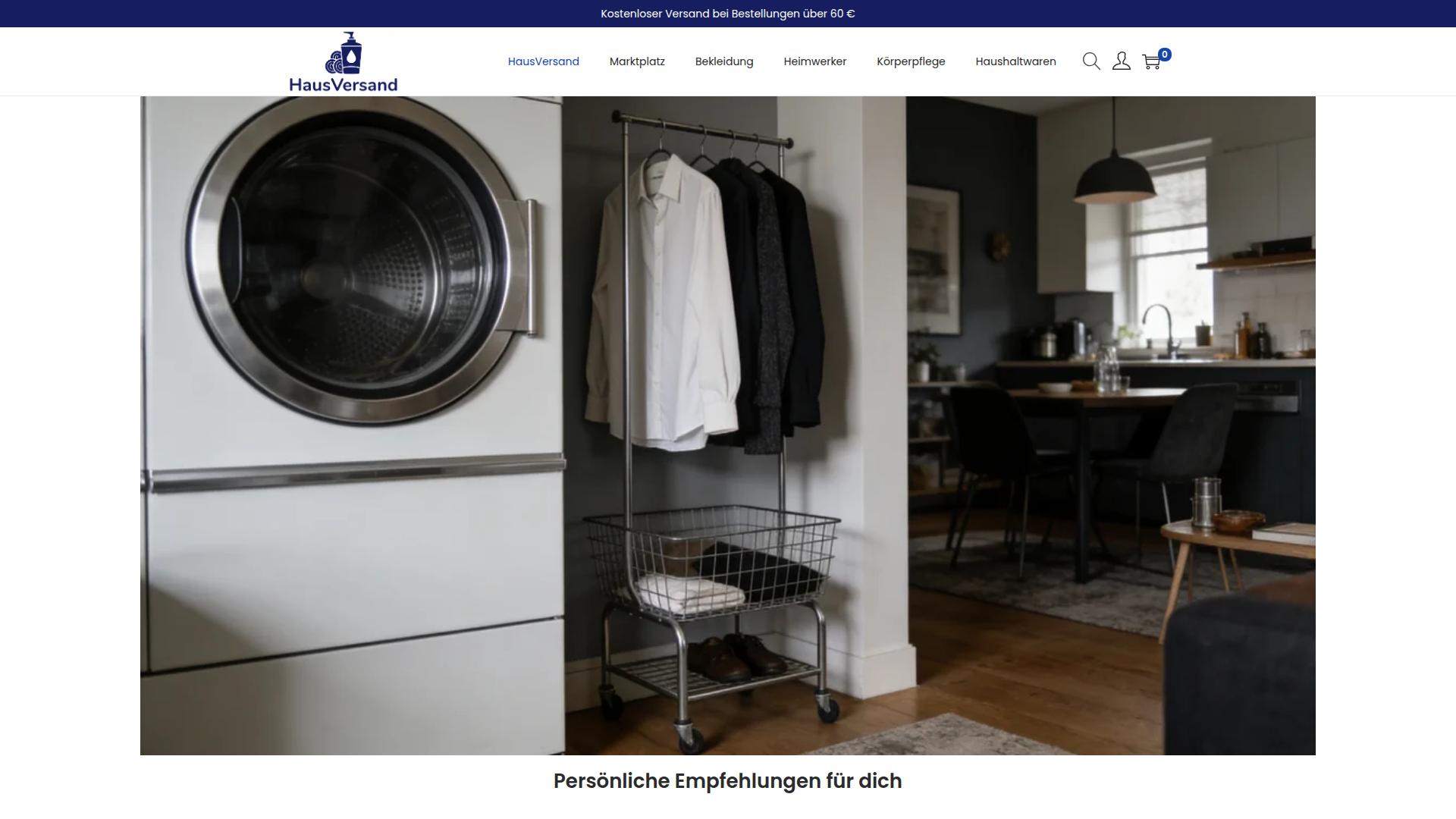 Screenshot hausversand.com