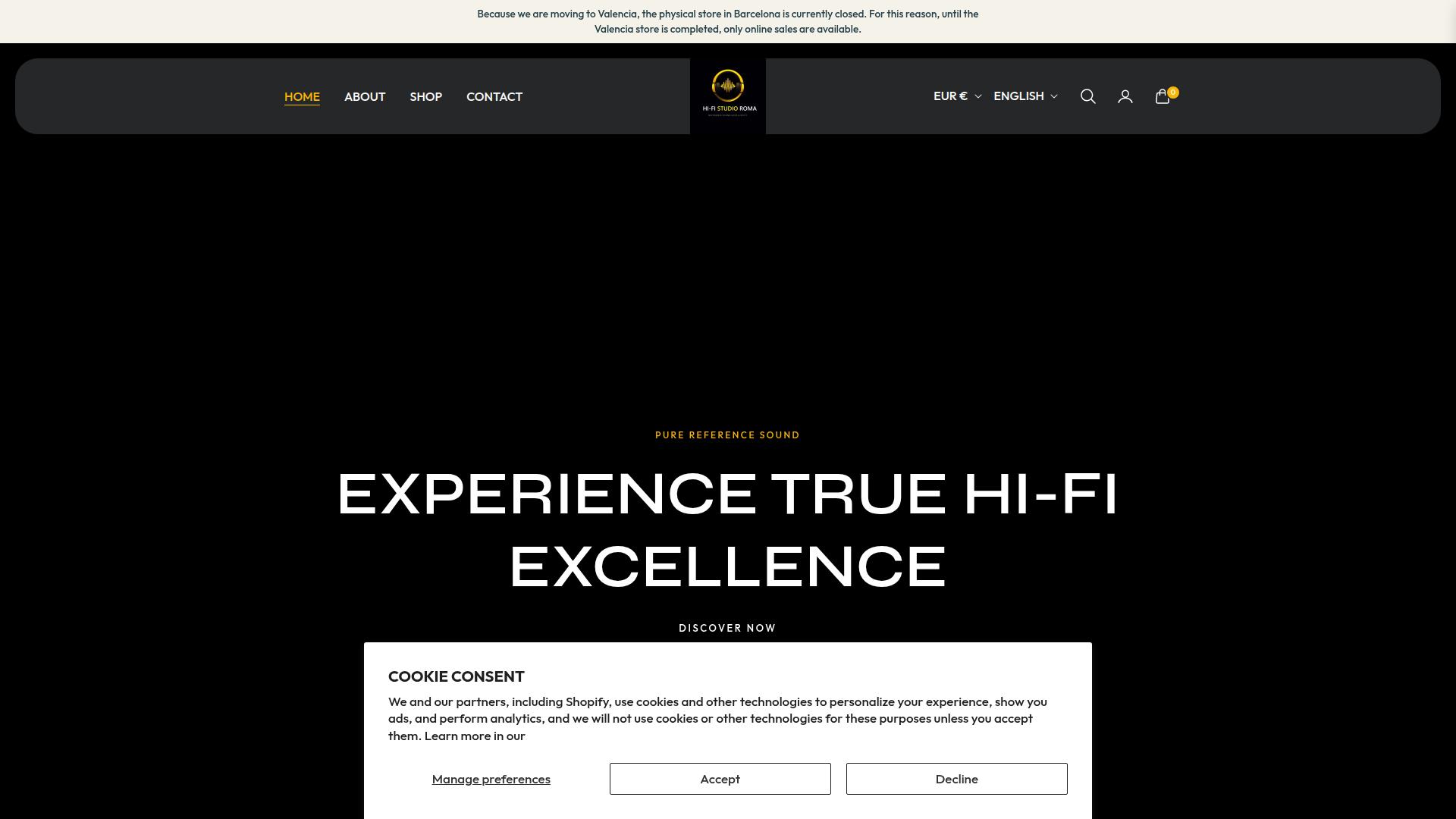 Screenshot hifistudioroma.com