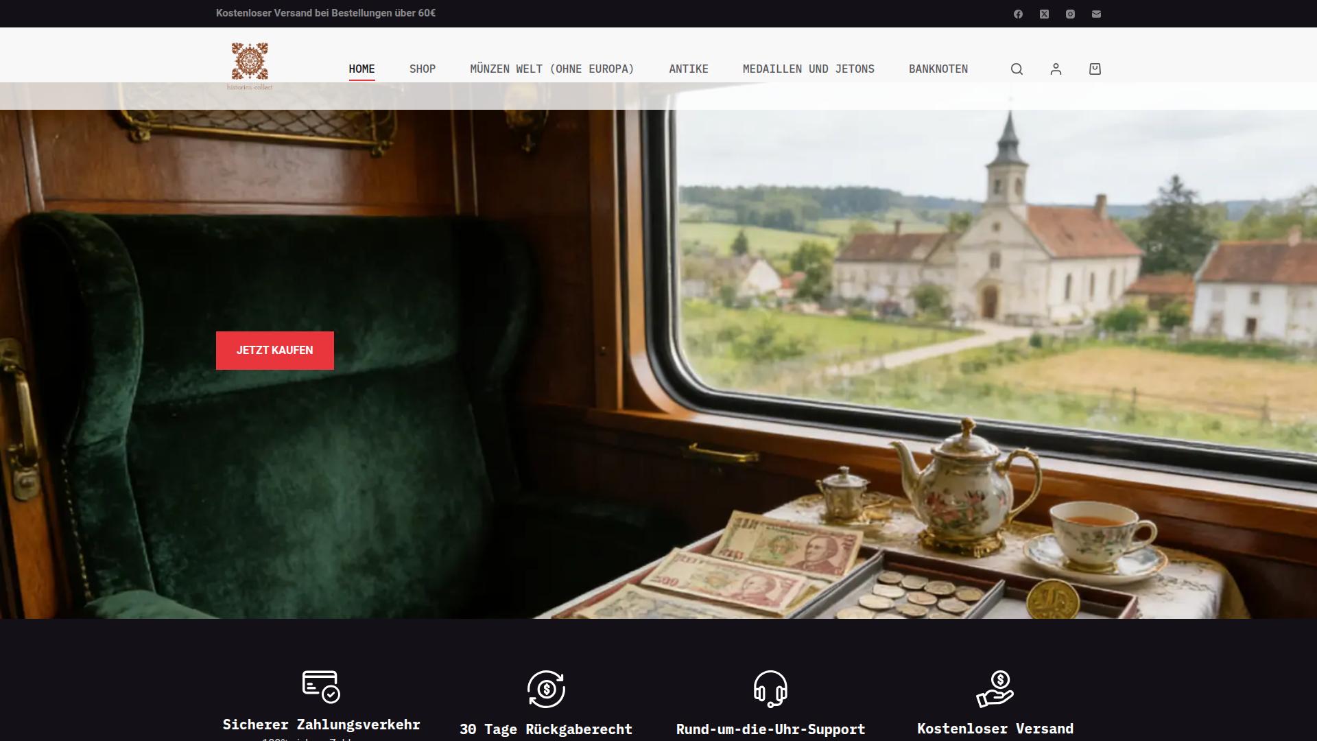 Screenshot historica-collect.com