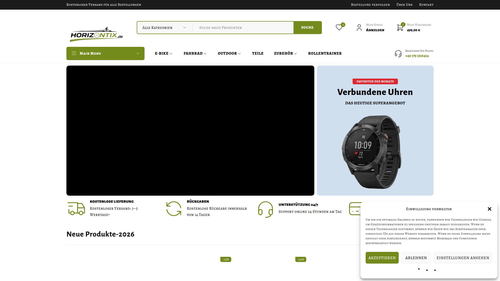Screenshot horizontix.de