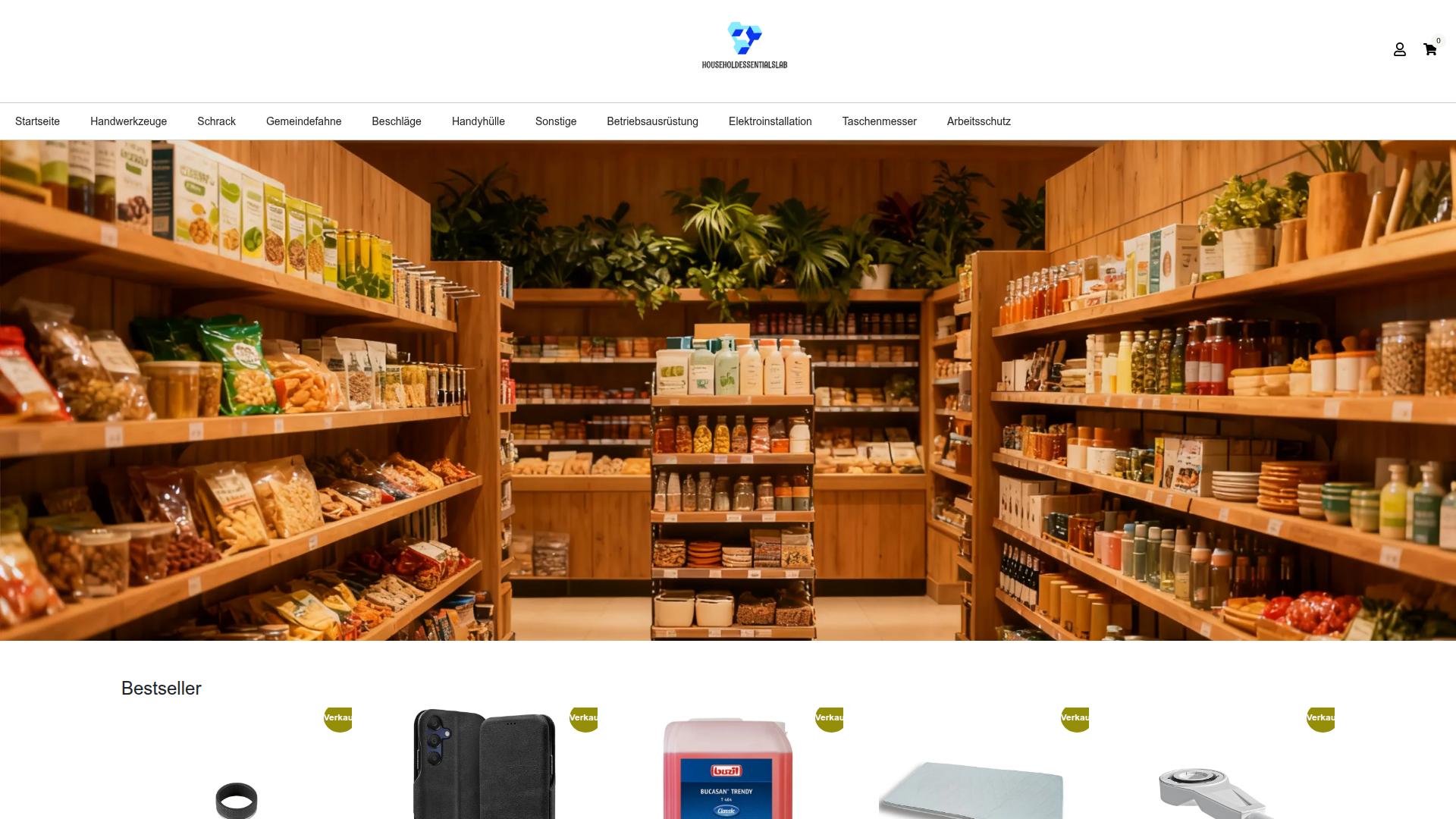 Screenshot householdessentialslab.com