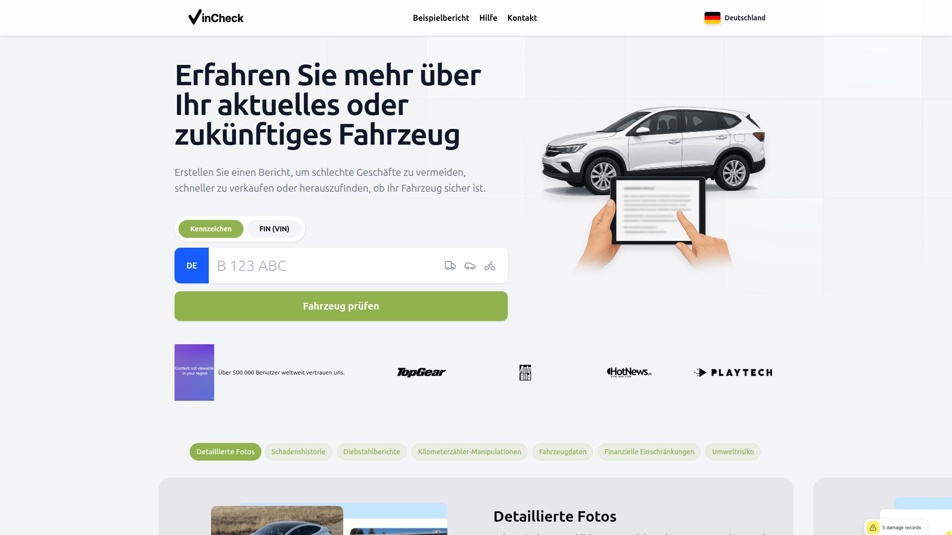Screenshot insightberichte.de