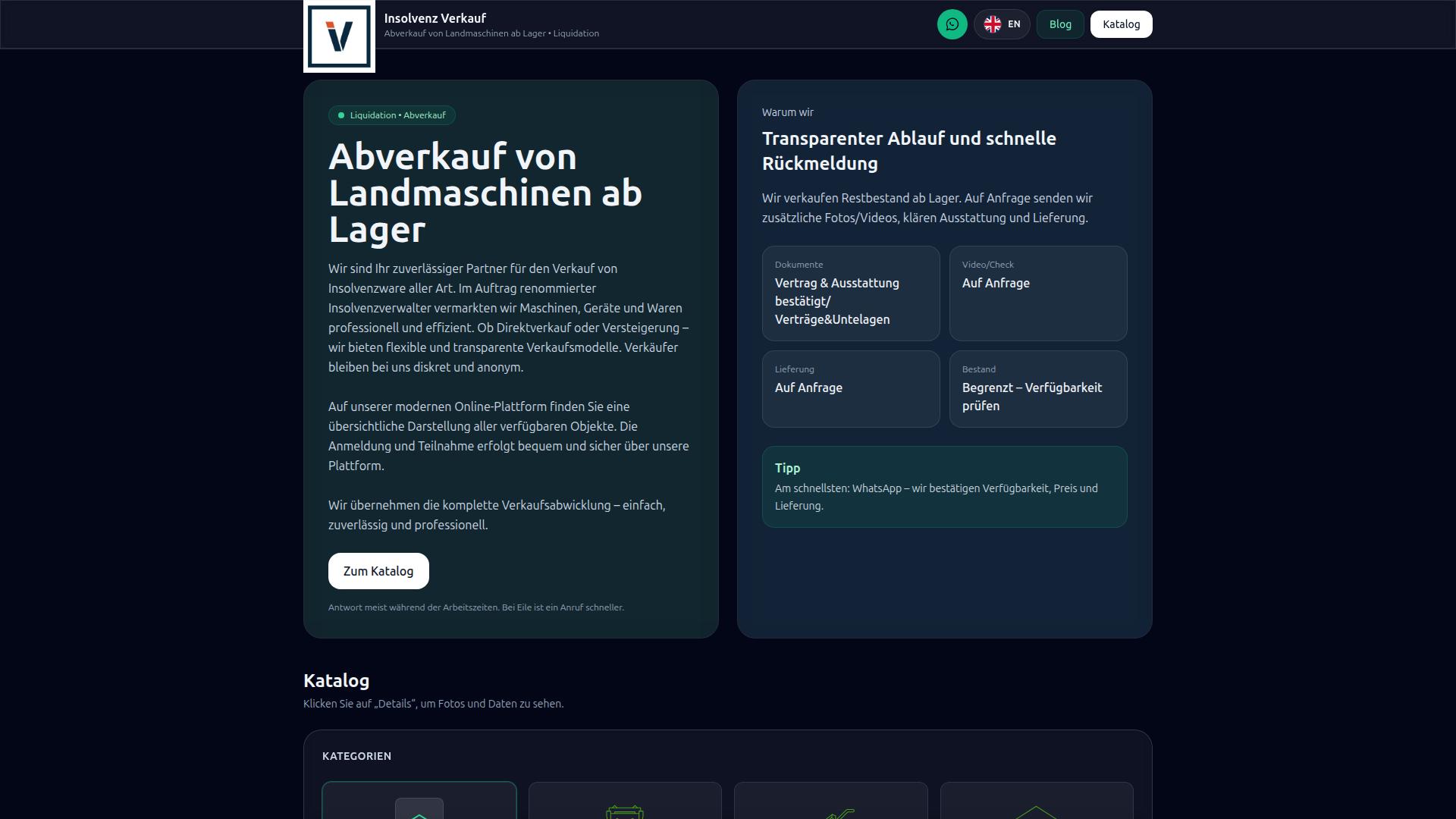 Screenshot insolvenz-verkauf.net