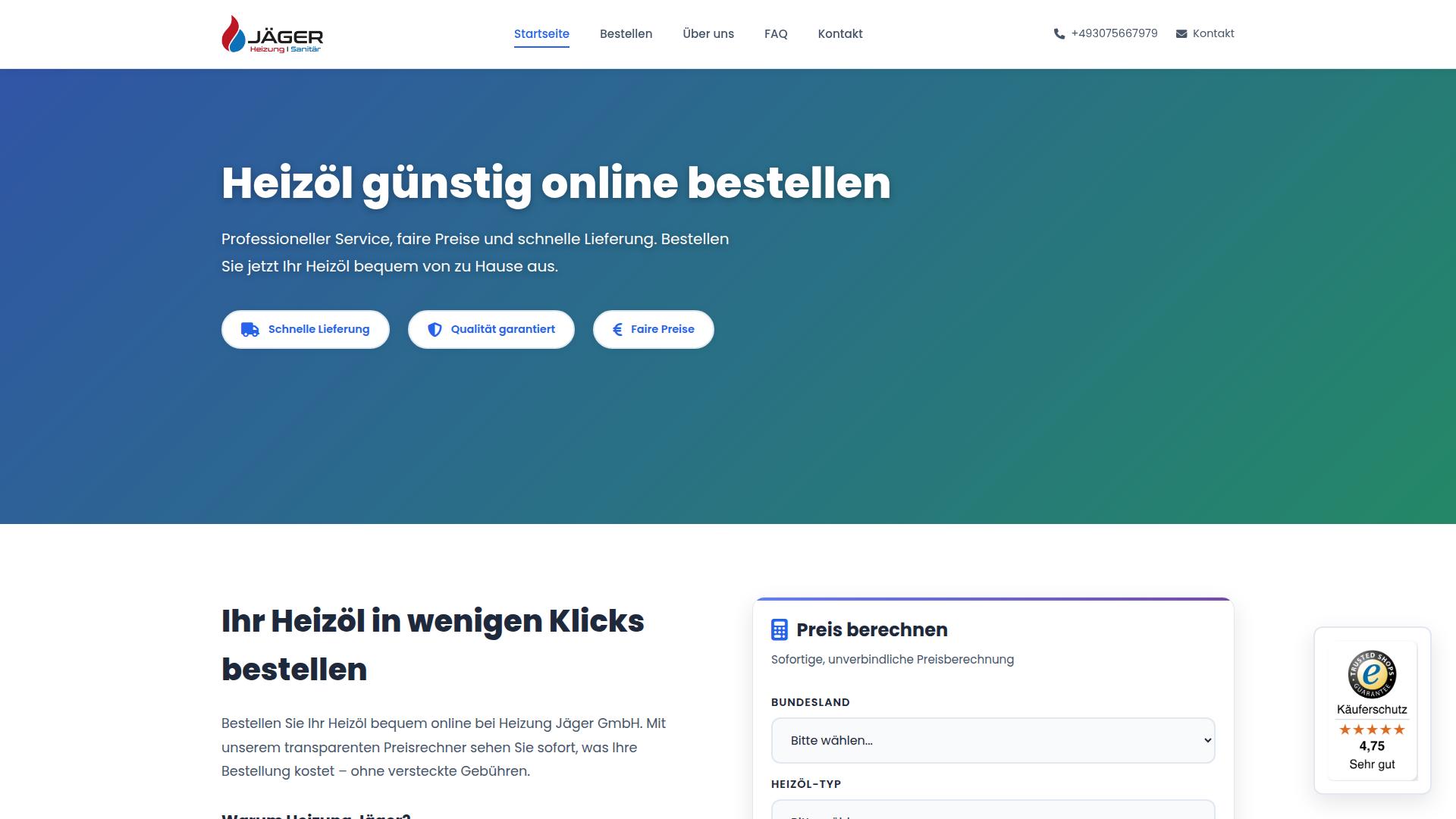 Screenshot jaeger-brennstoffe.de