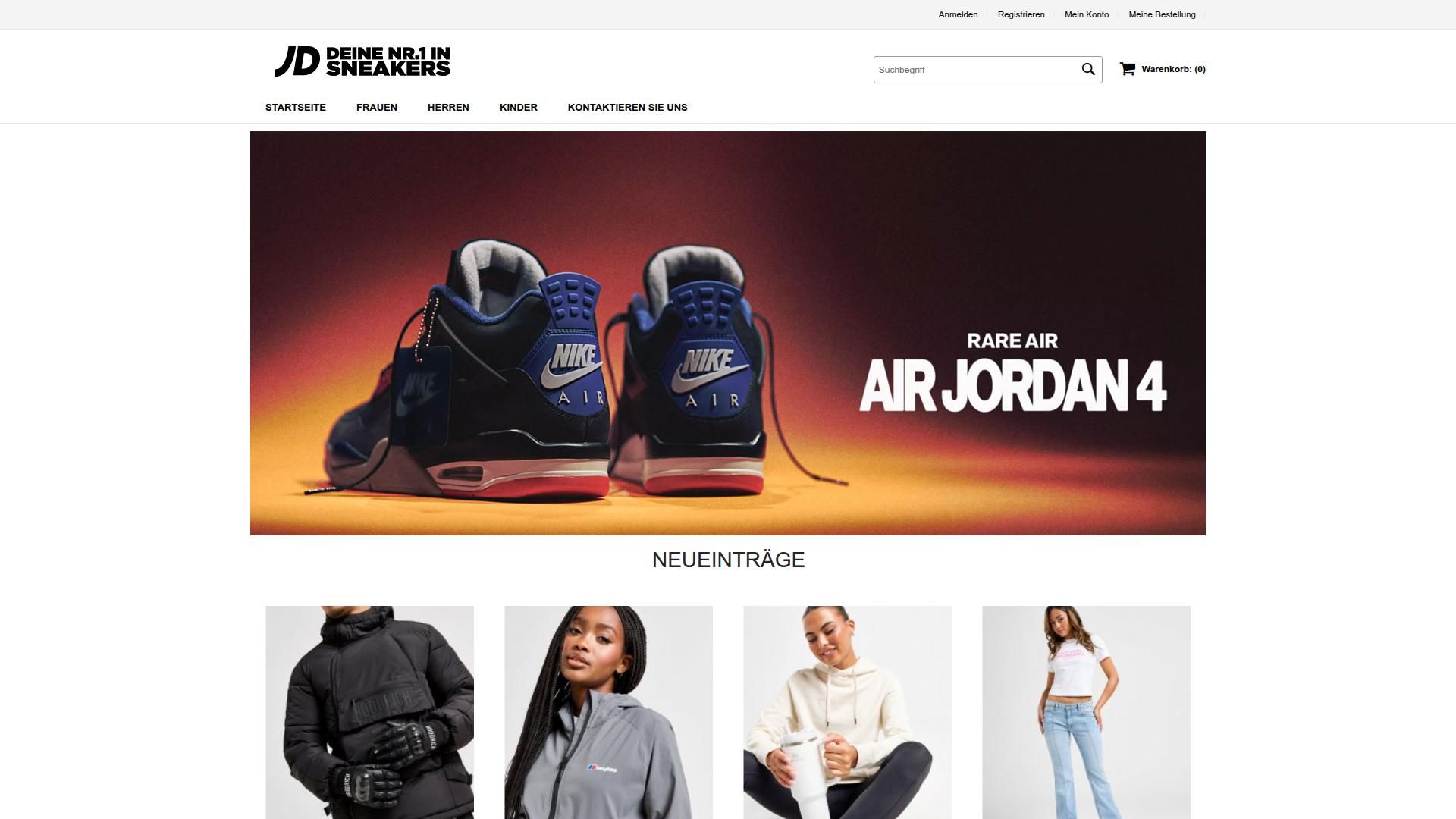 Screenshot jdsportsoutlet.de