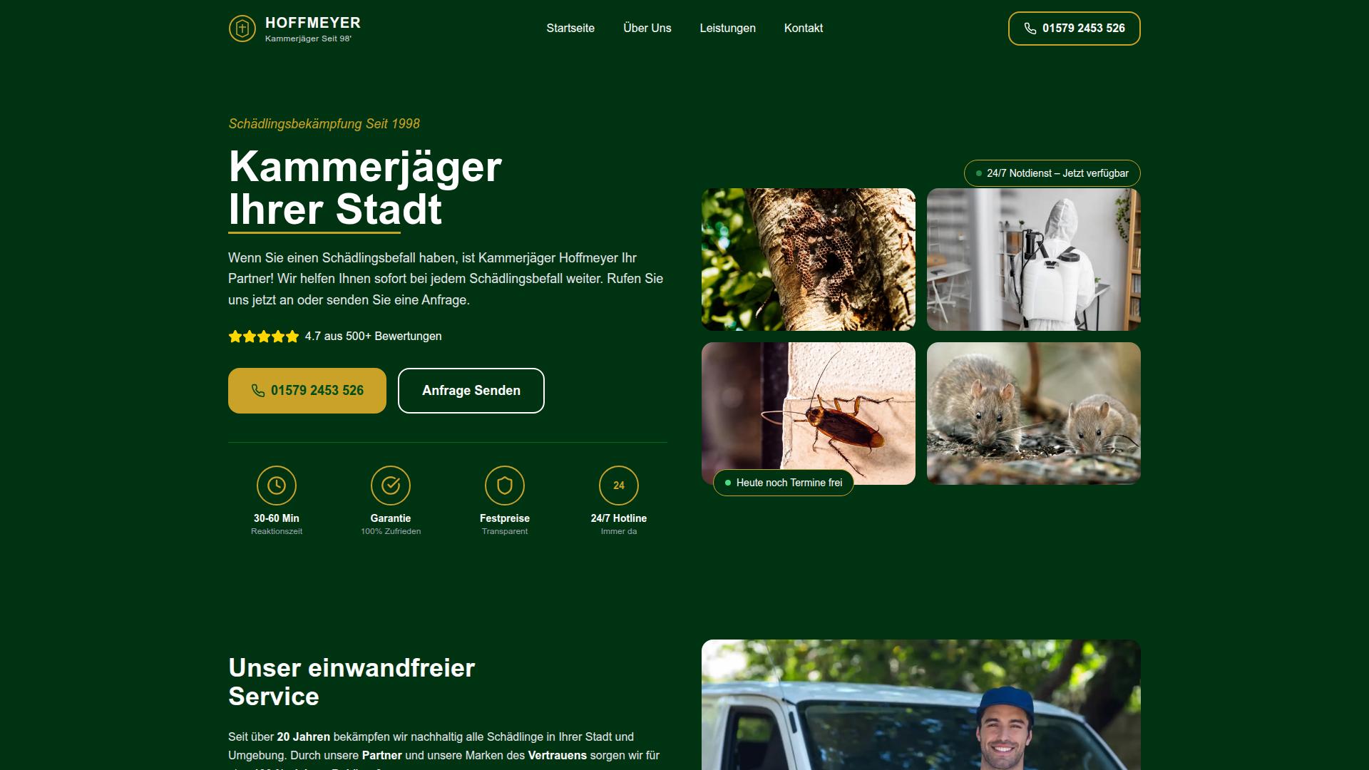 Screenshot kammerjaeger-hoffmeyer.de