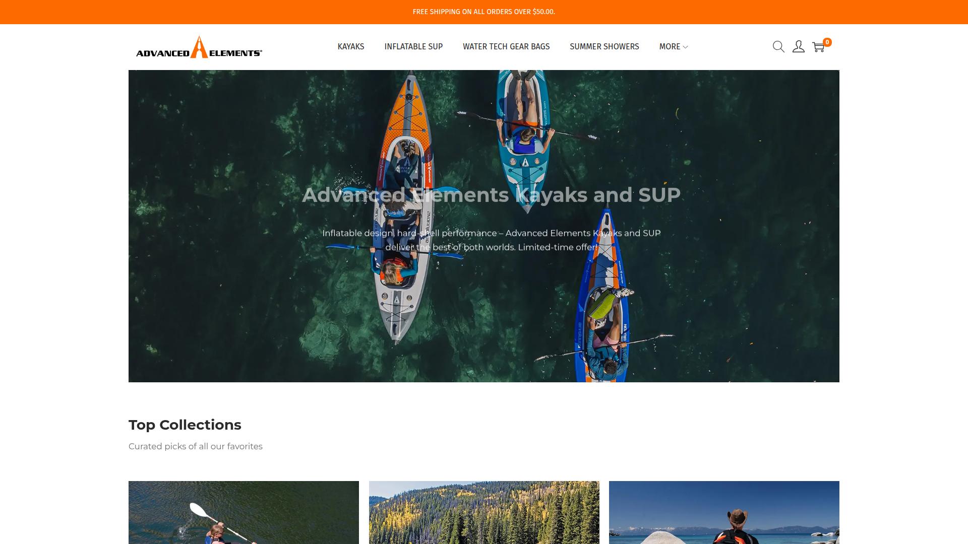 Screenshot kayaksadvanced.com