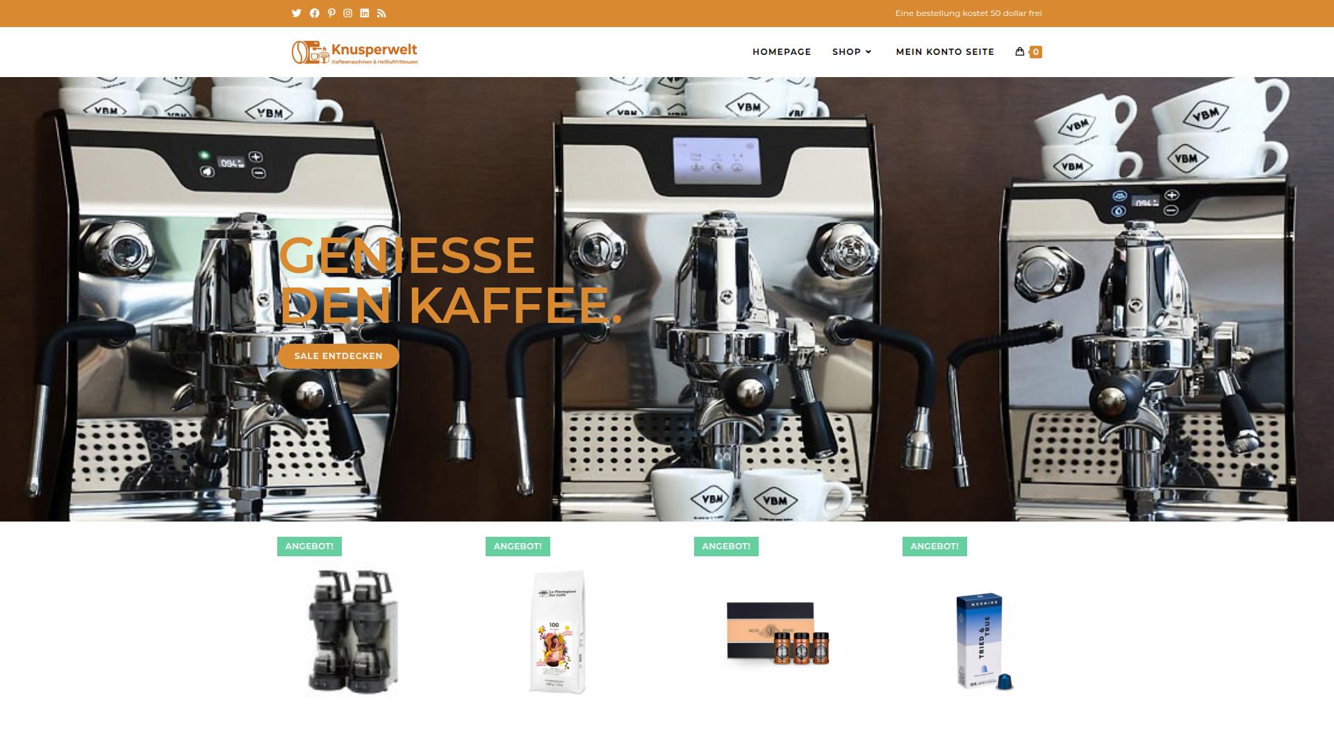 Screenshot knusperwelt.com