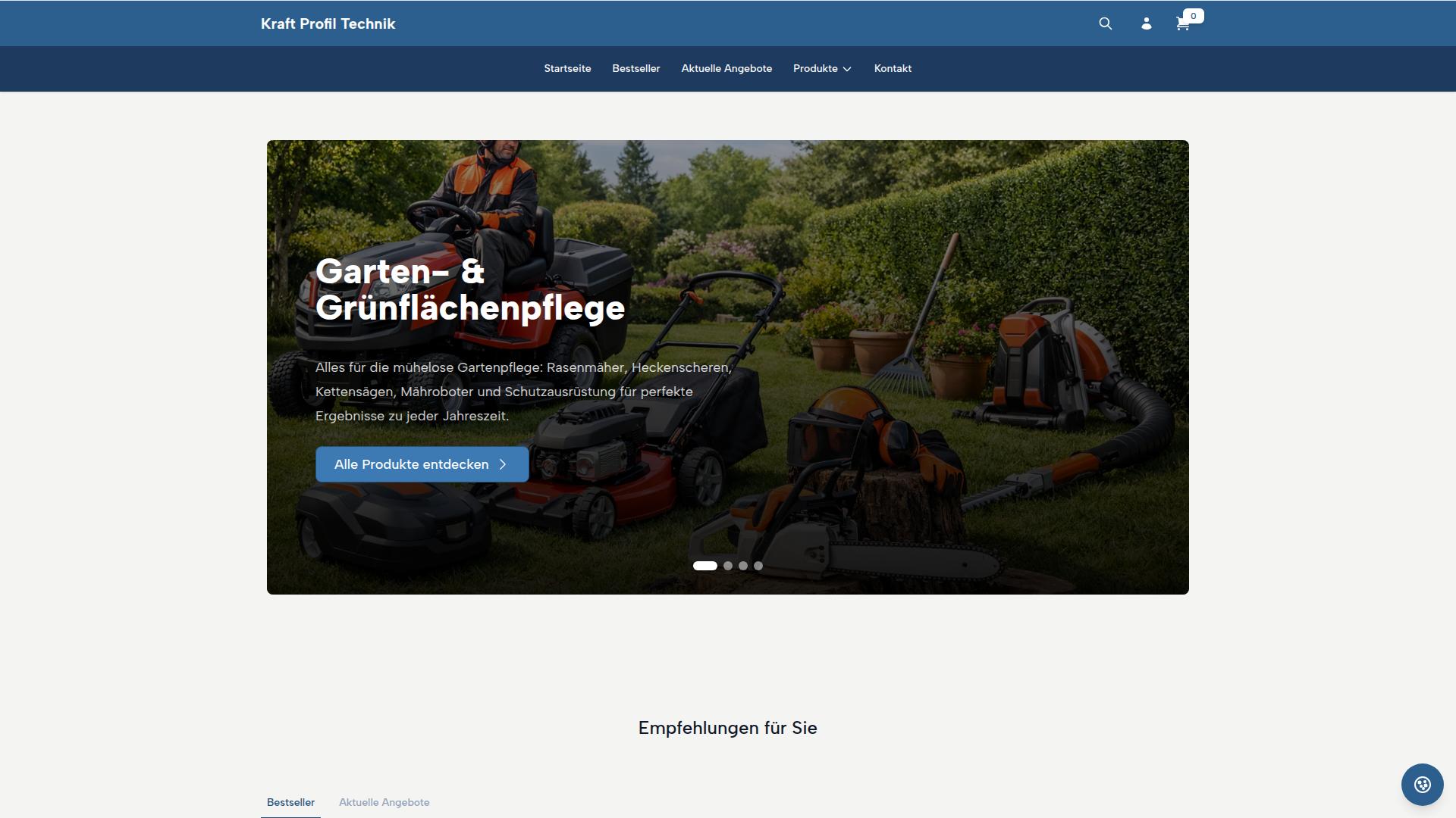 Screenshot kraft-profil-technik.eu