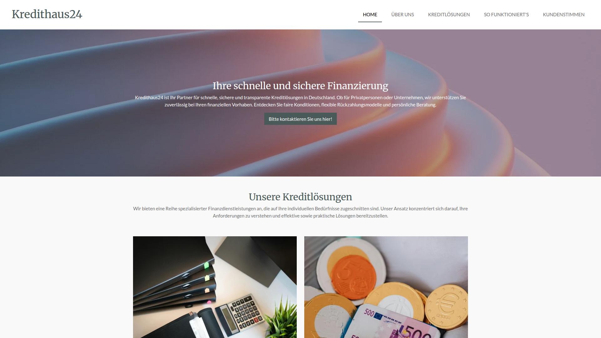 Screenshot kredithaus24.eu