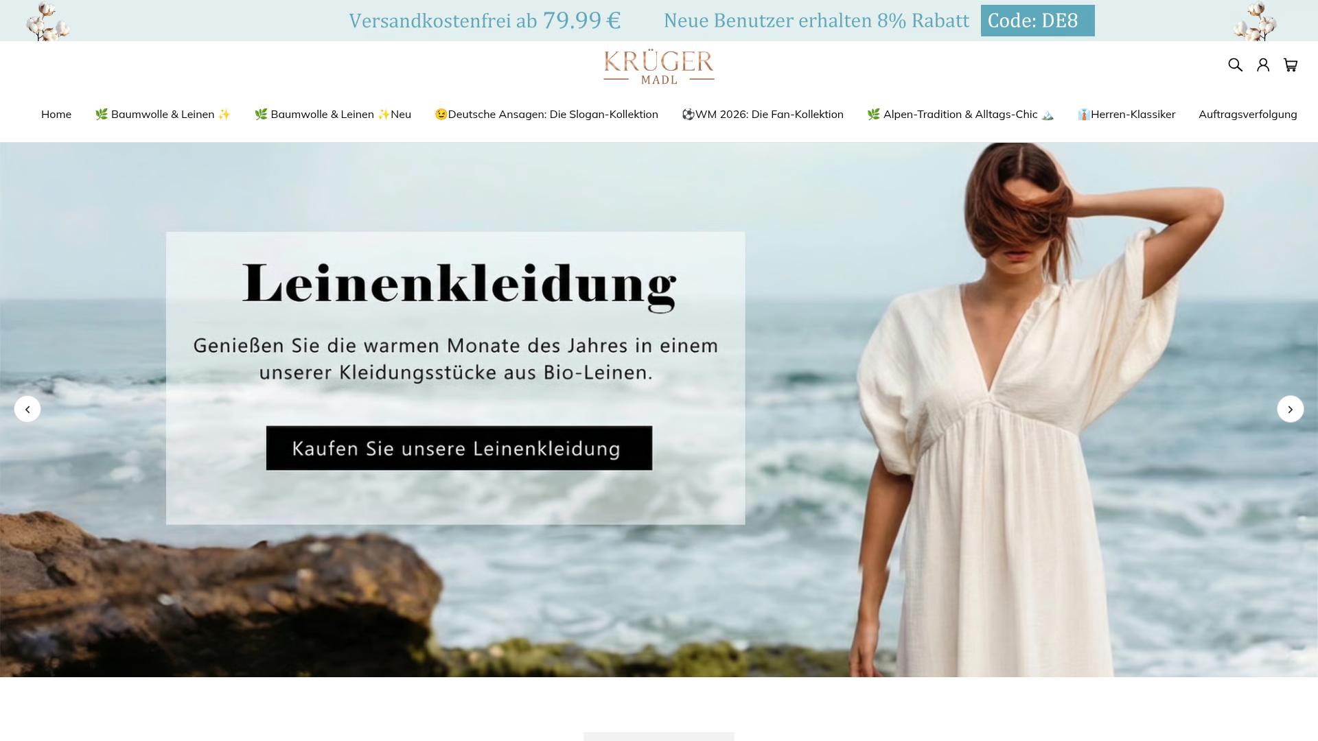 Screenshot kruegermadl.de