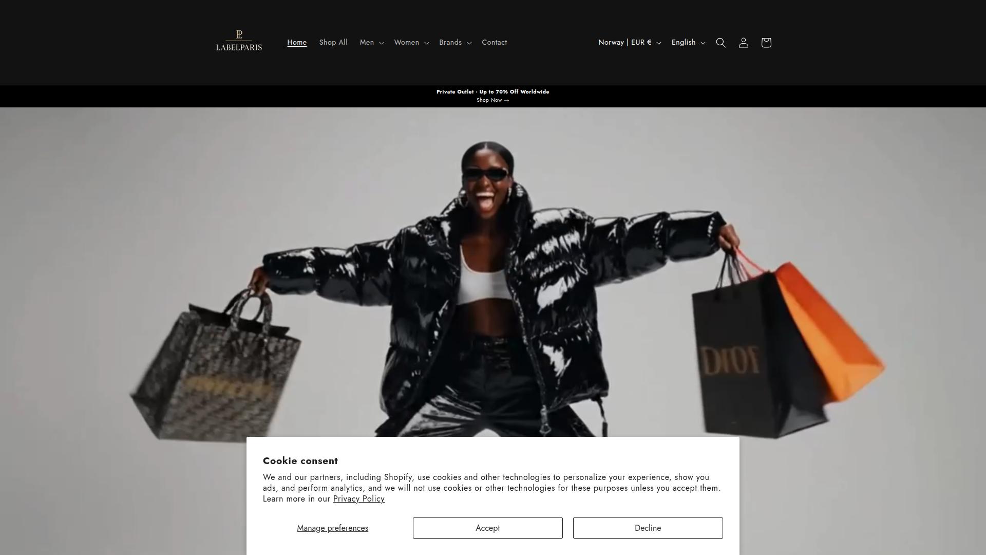 Screenshot labelparis.com