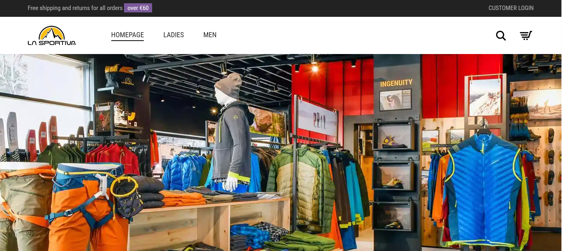 Screenshot lasportivaoutlet.de