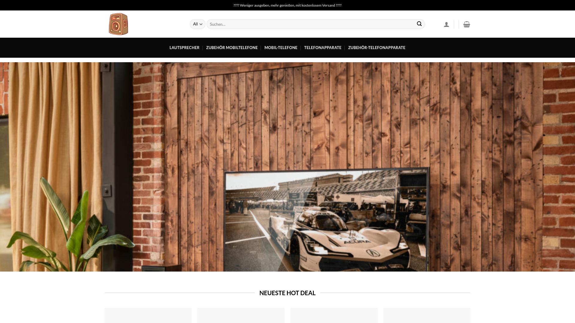 Screenshot lautsprechersale.com