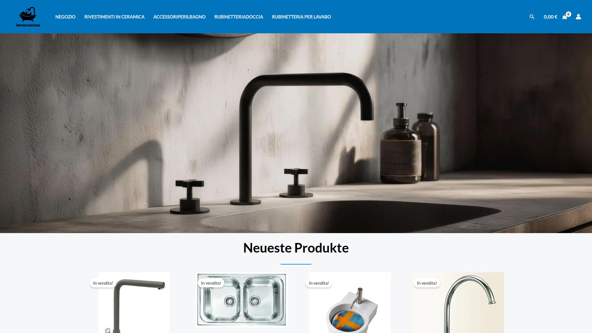 Screenshot lavacucina.com