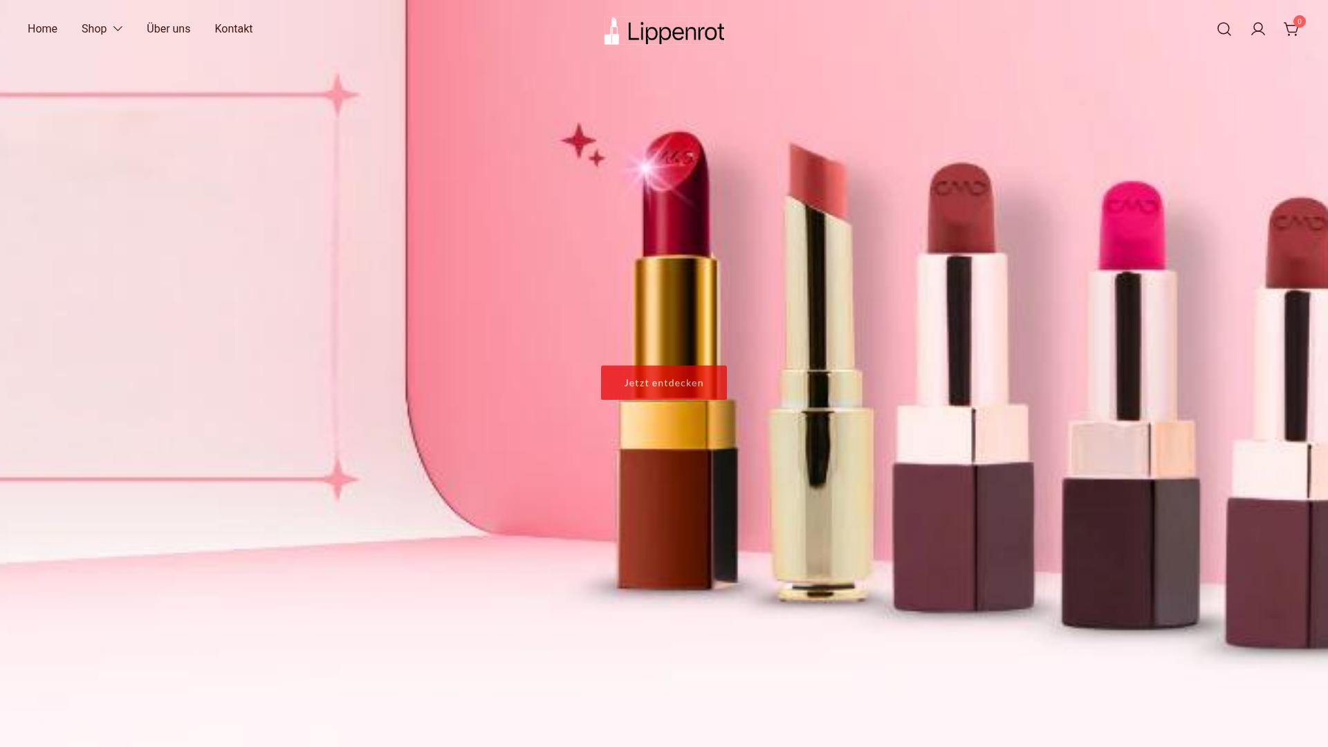 Screenshot lippenrot.com