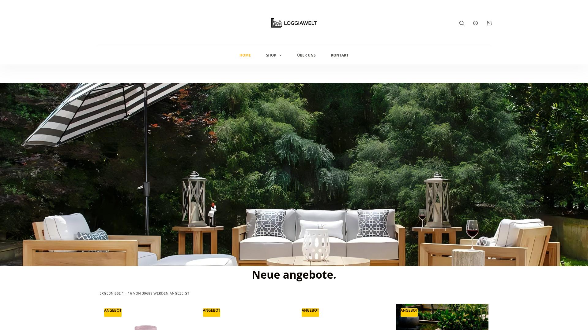 Screenshot loggiawelt.com