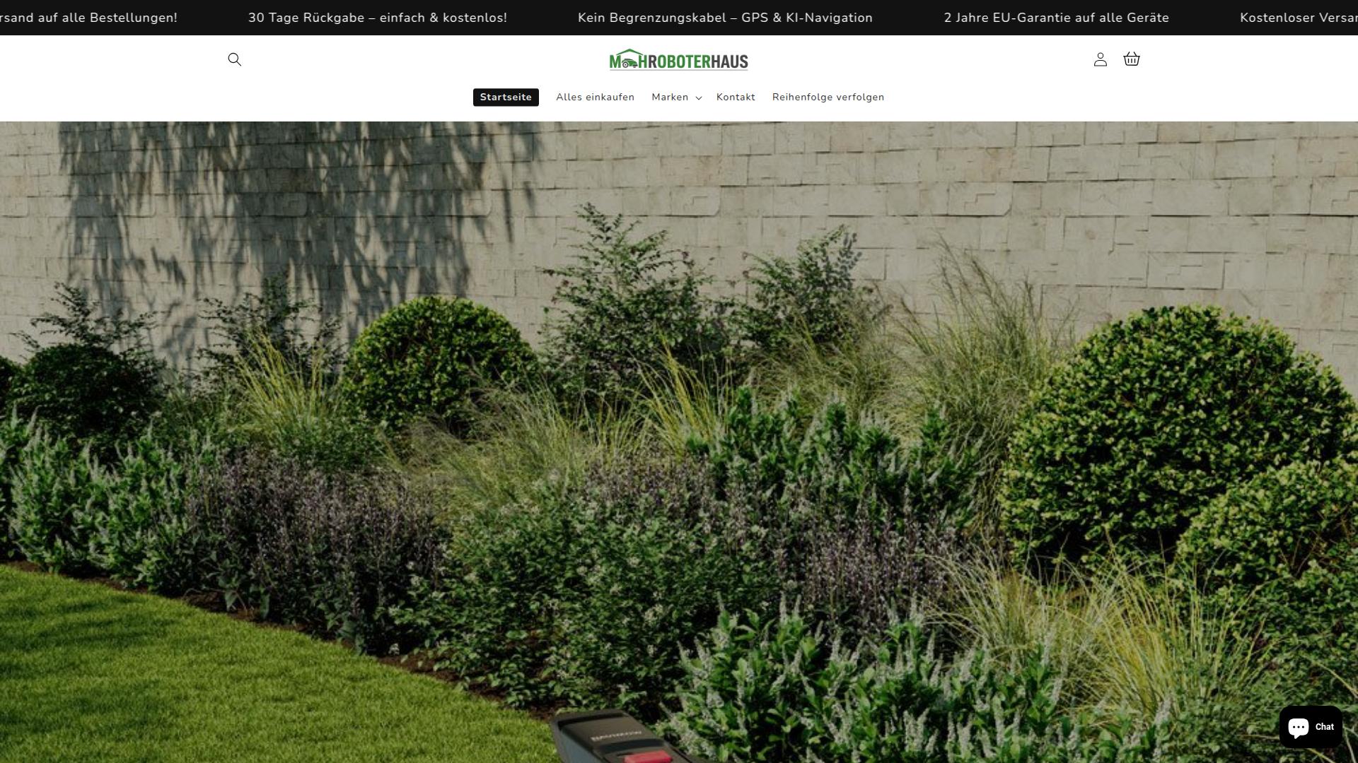 Screenshot mahroboterhaus.myshopify.com